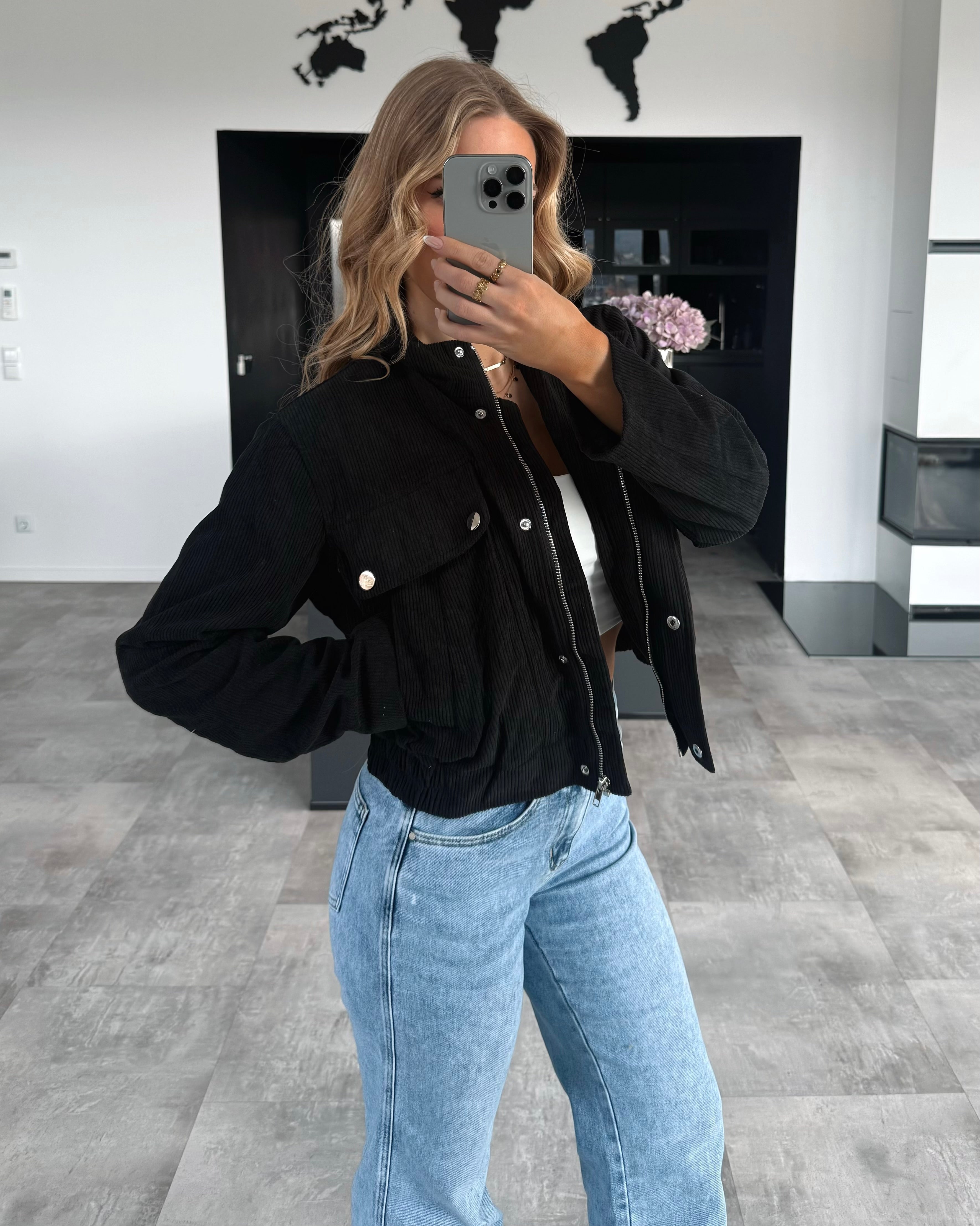 Cord Jacke “Jade” Schwarz