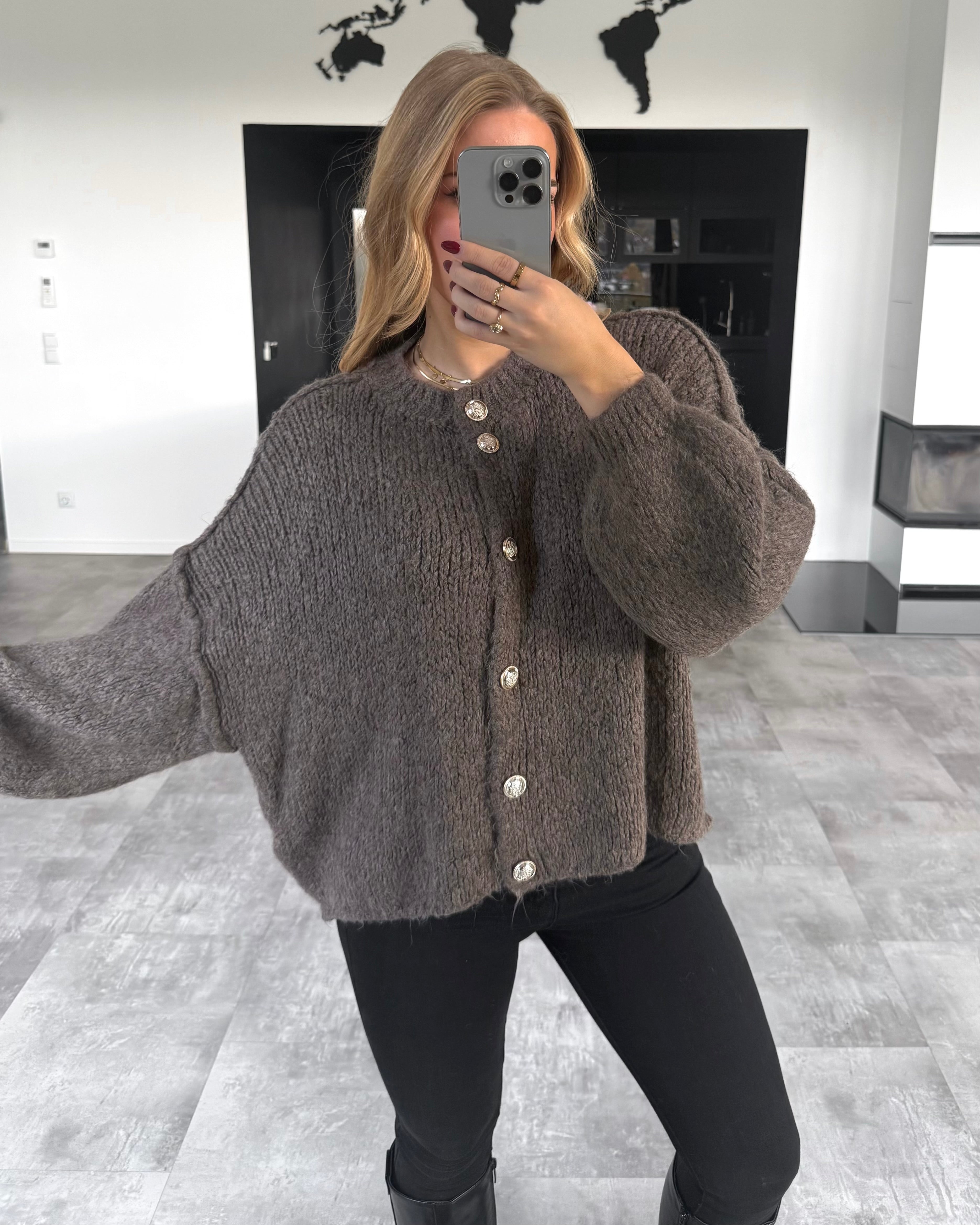 Cardigan "Gigi" Hellbraun