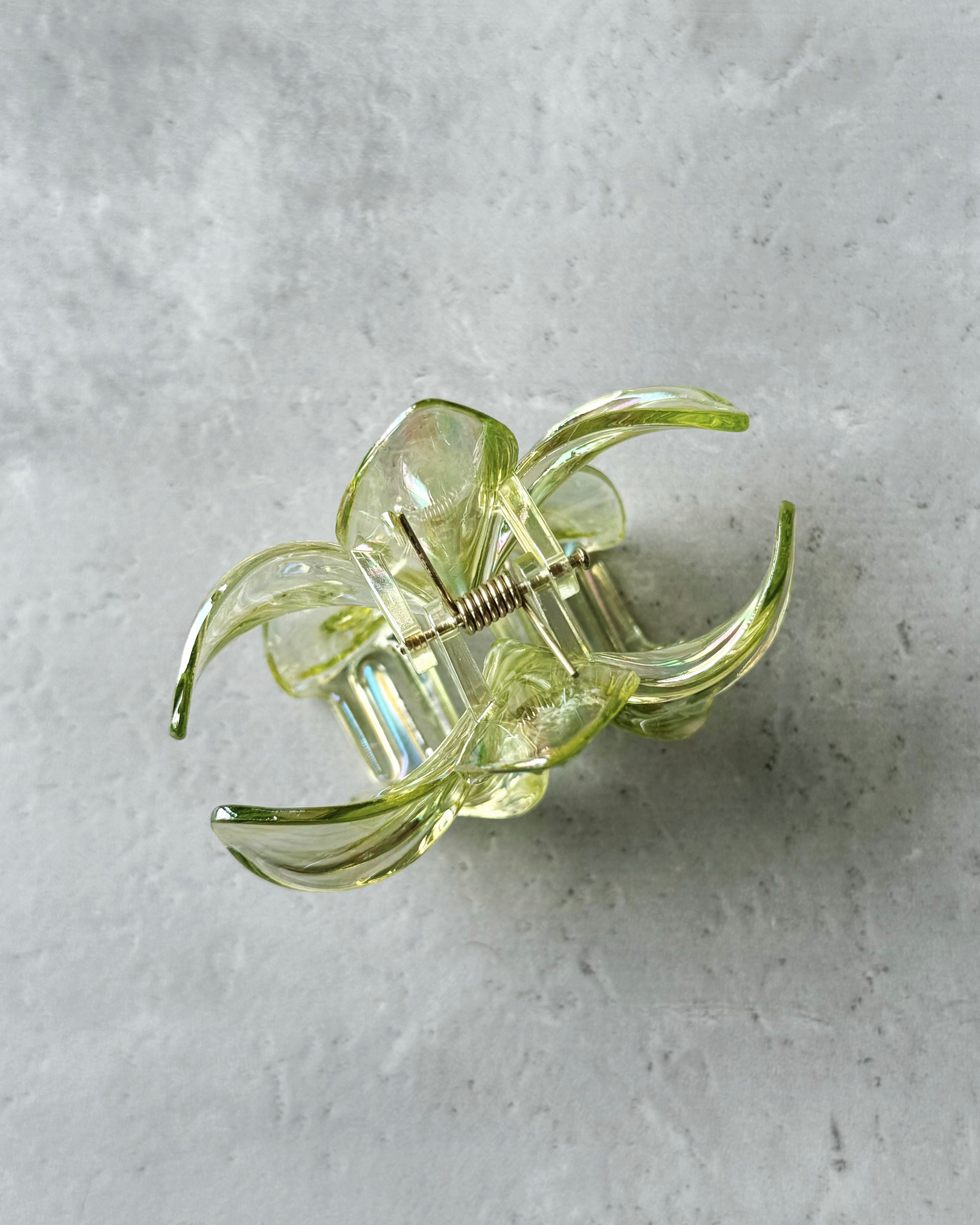 Haarklammer "Opal" Glow Green