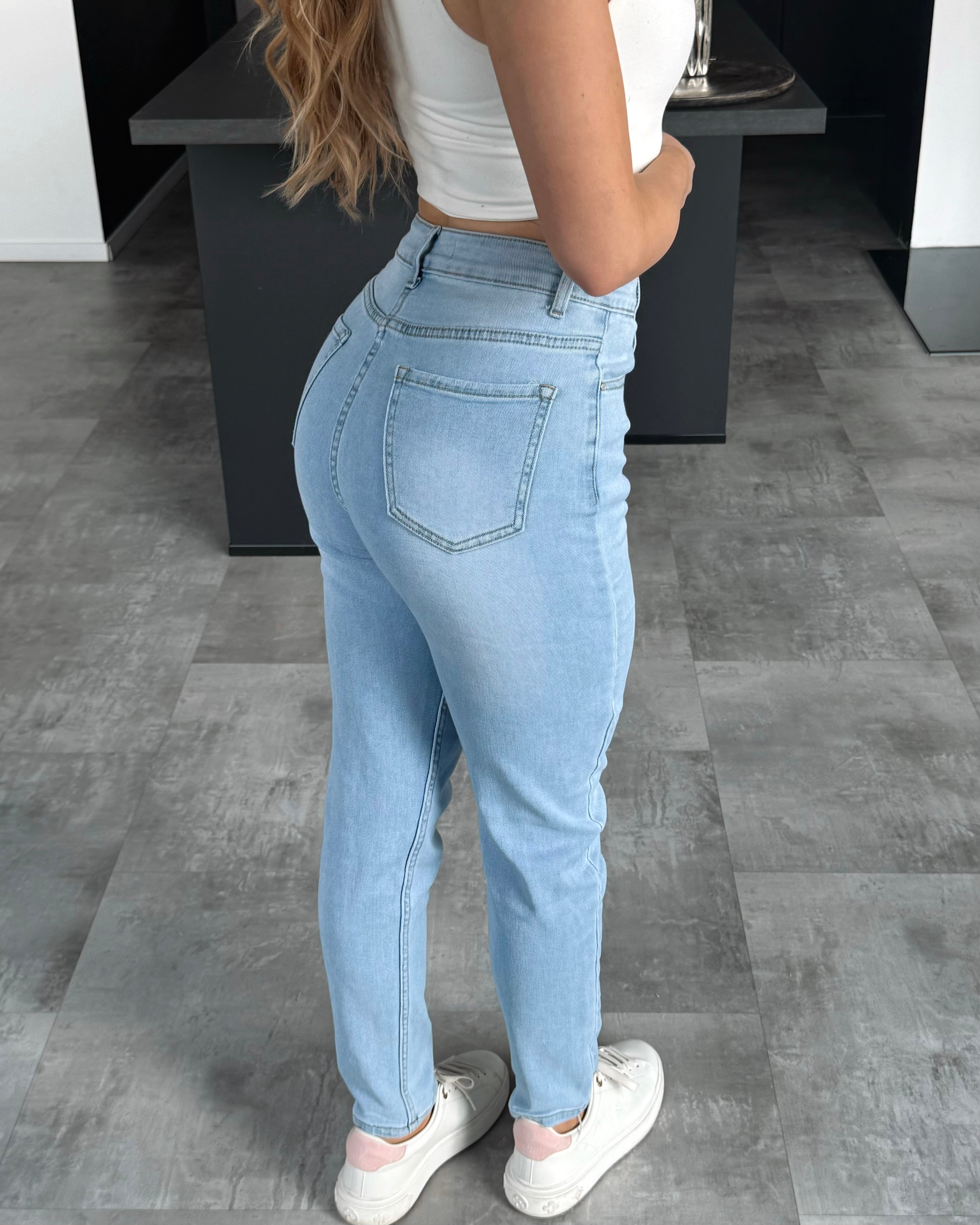 Skinny Jeans „Riley“ Hellblau