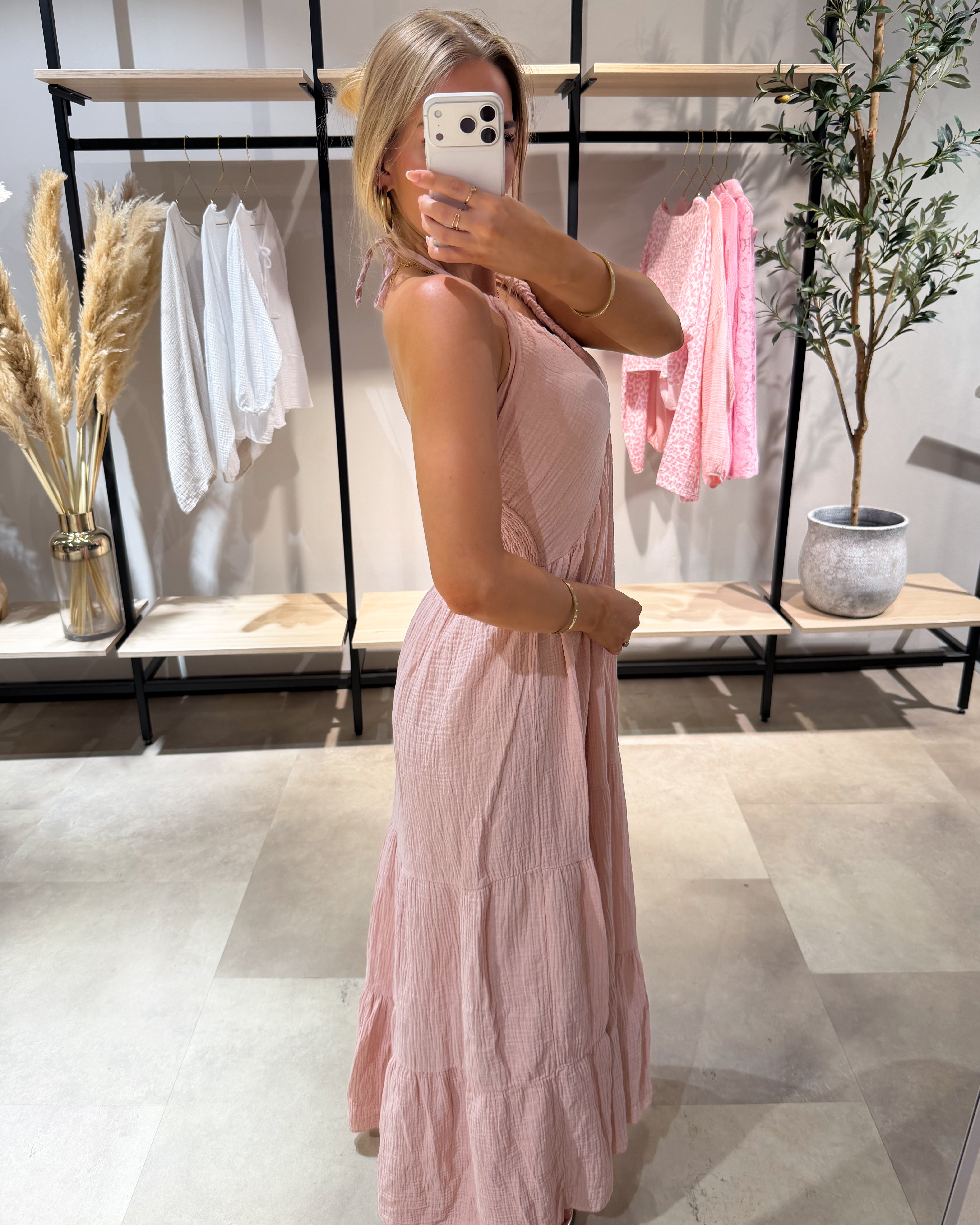 Musselin Maxikleid “Cara“