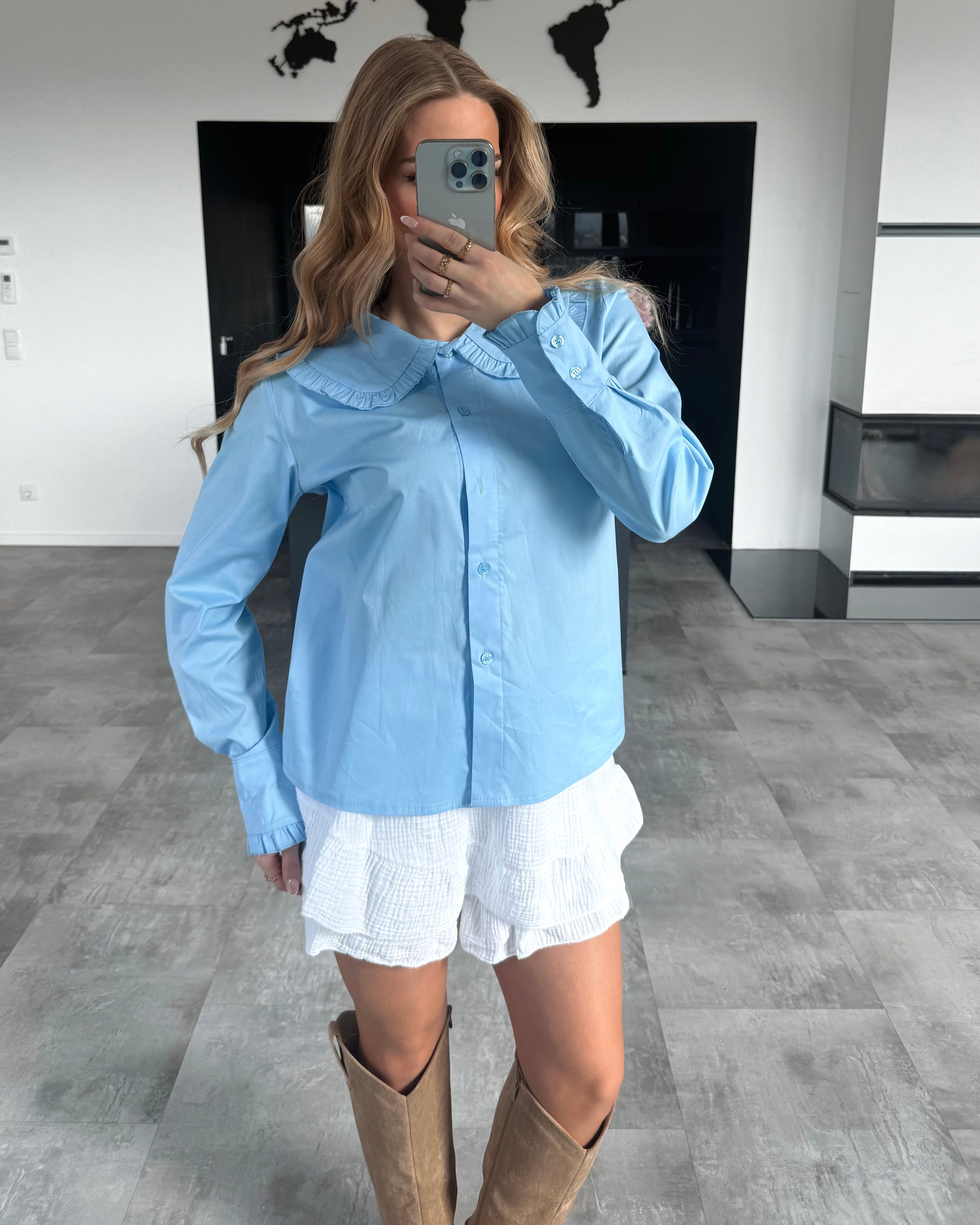 Bluse "Everly" Hellblau