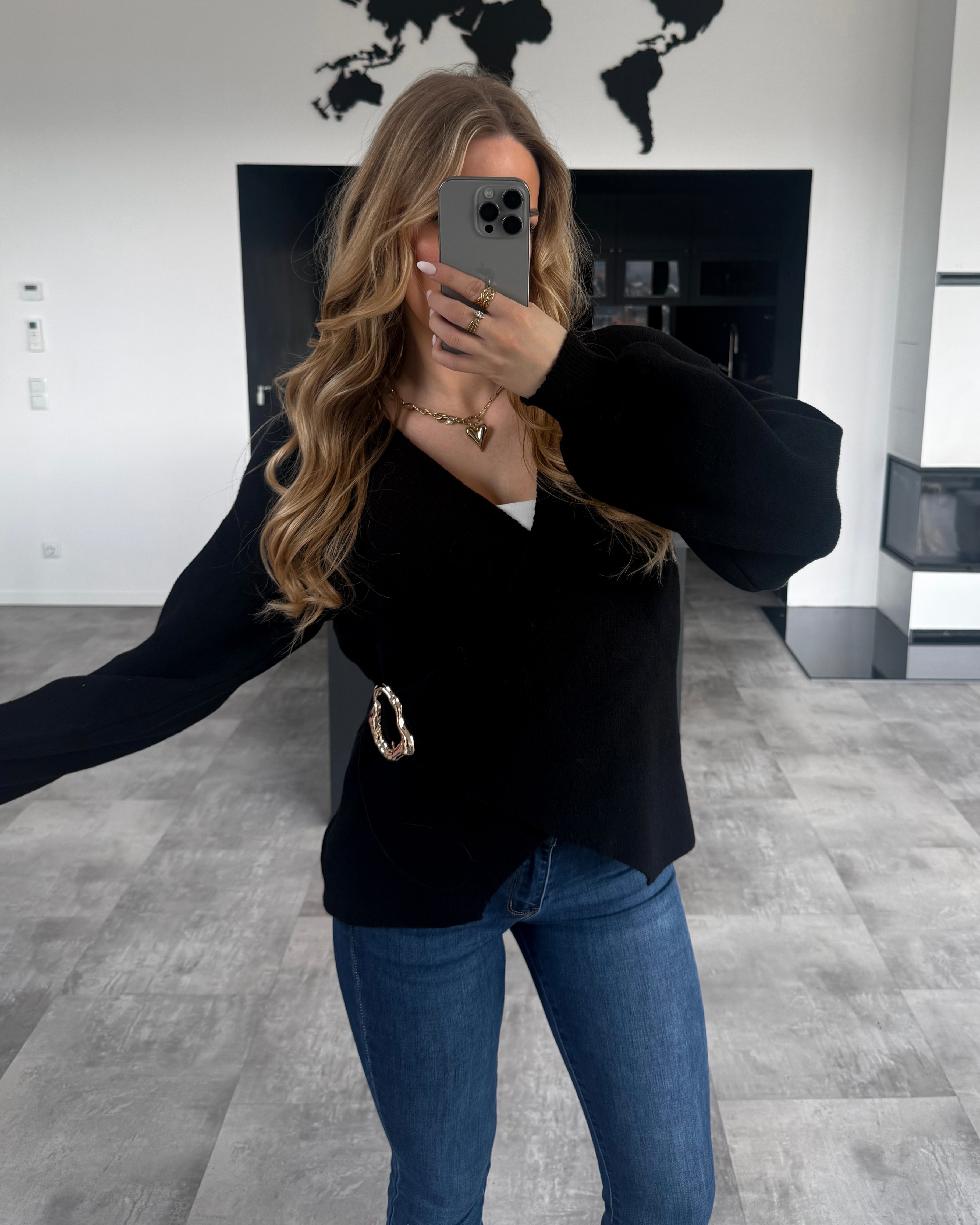 Wickel-Cardigan "Amaya" Schwarz