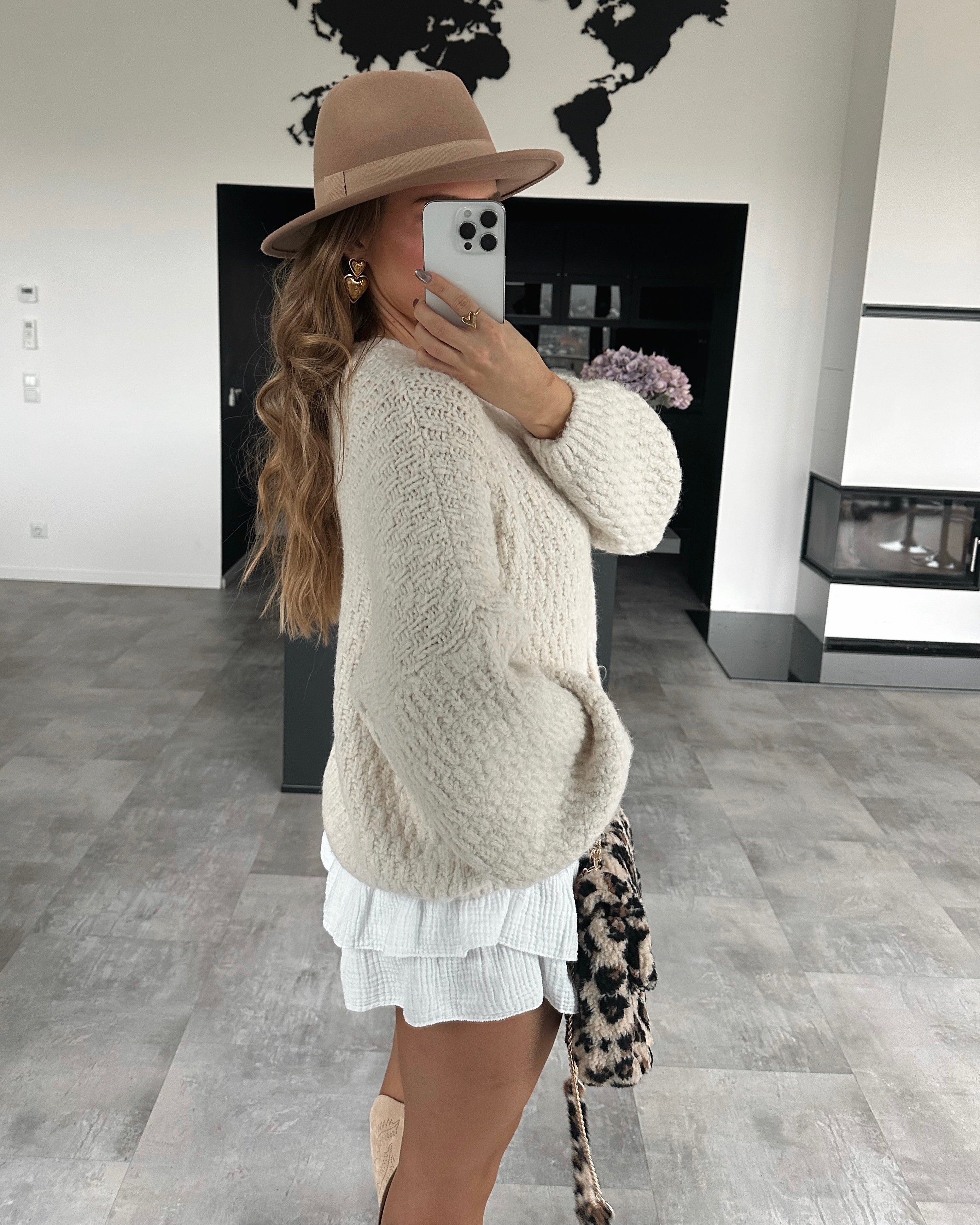 BWARE Cardigan "Elea" Ecru