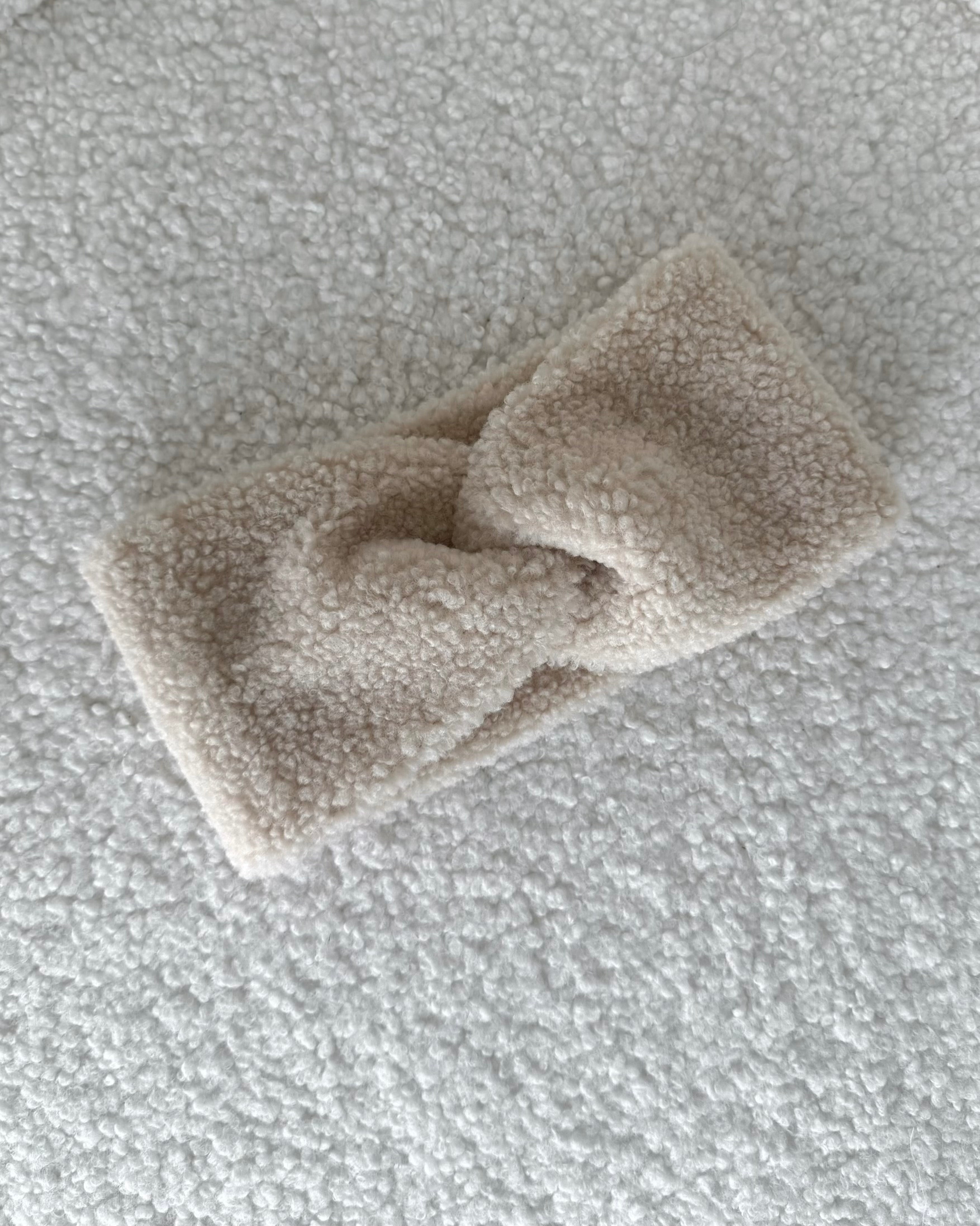 Bouclé-Stirnband "Amelie" Beige