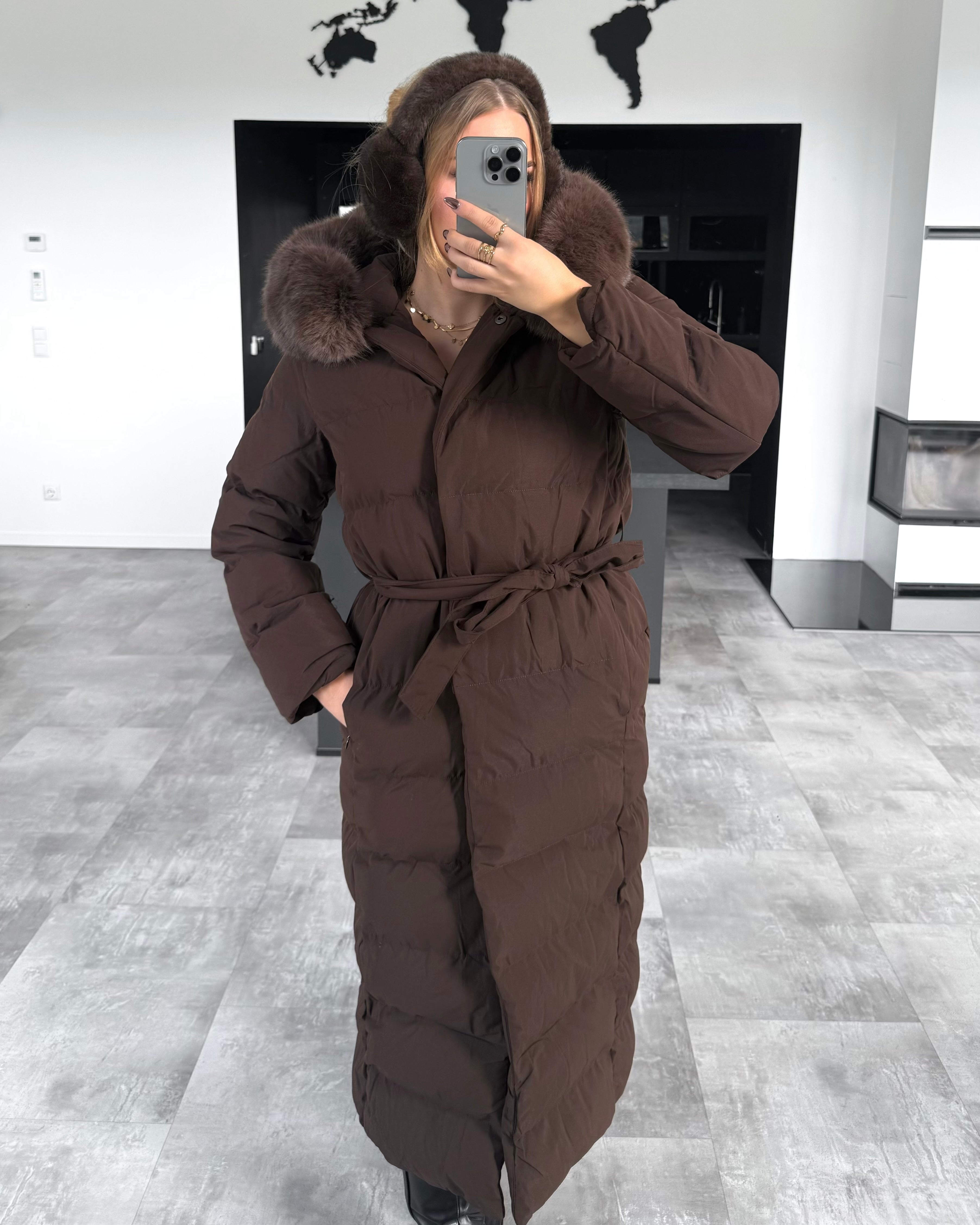 Wintermantel „North“ Chocolate