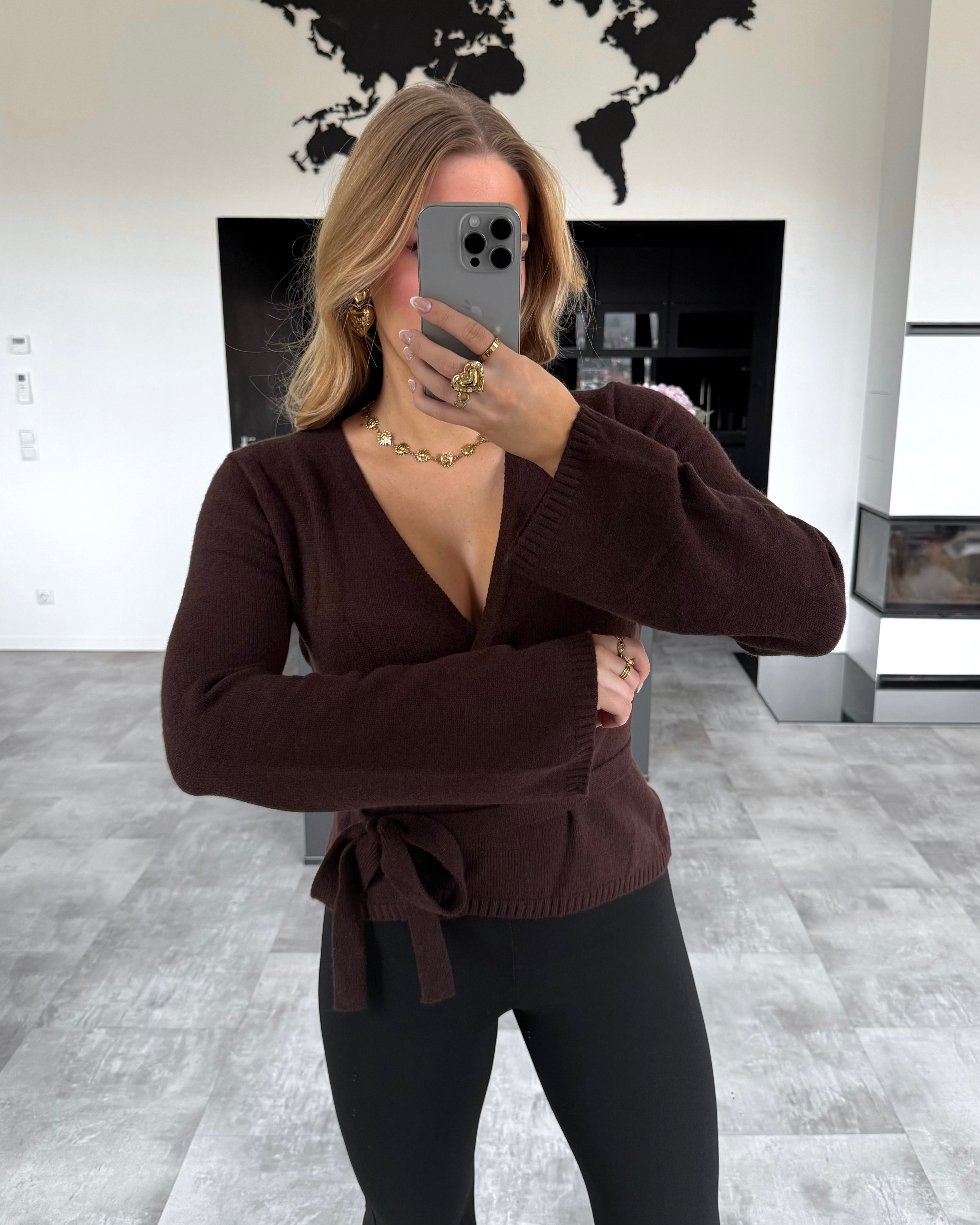 Wickel-Cardigan "Jovie" Chocolate