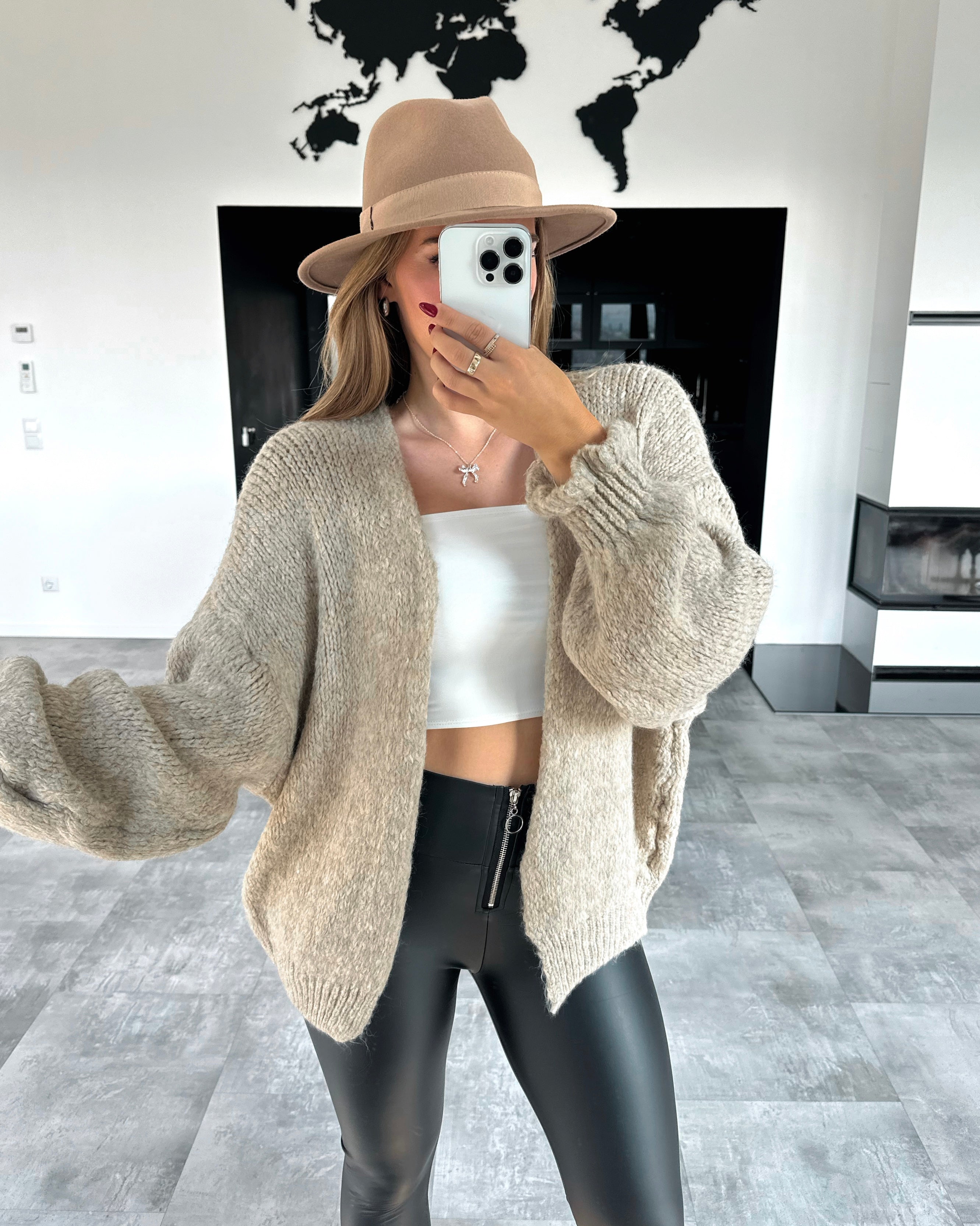 Cardigan "Mary" Beige