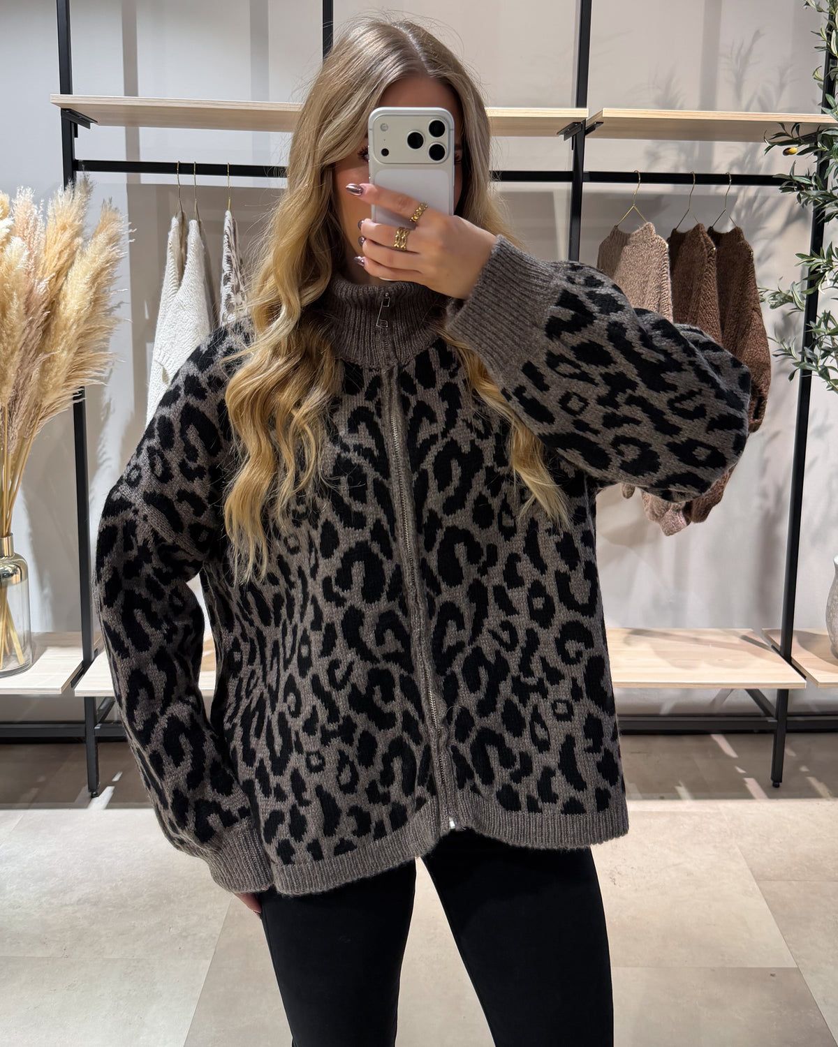 Zipper Strickjacke "Gia" Leo