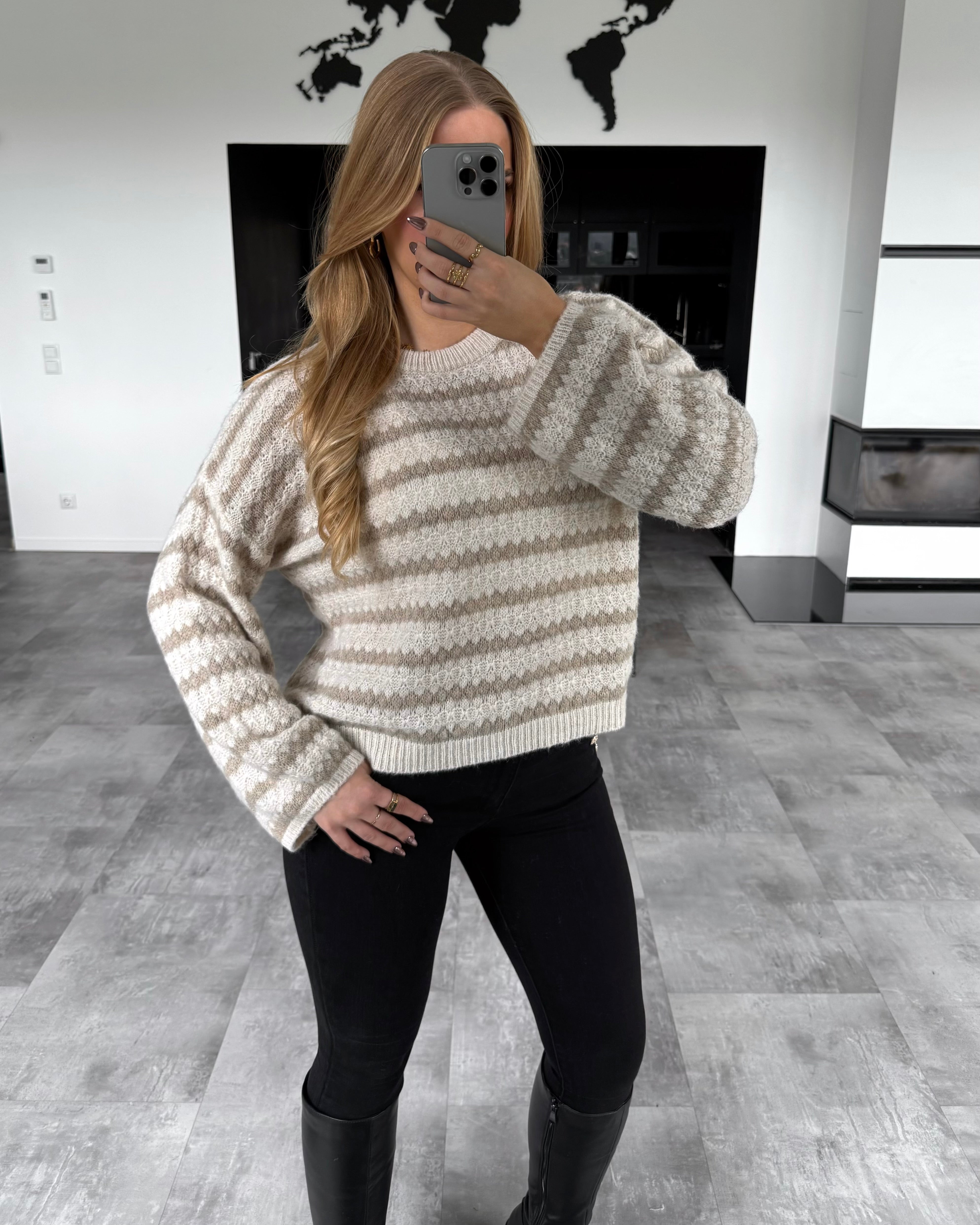 Pullover "Millie" Beige-Ecru