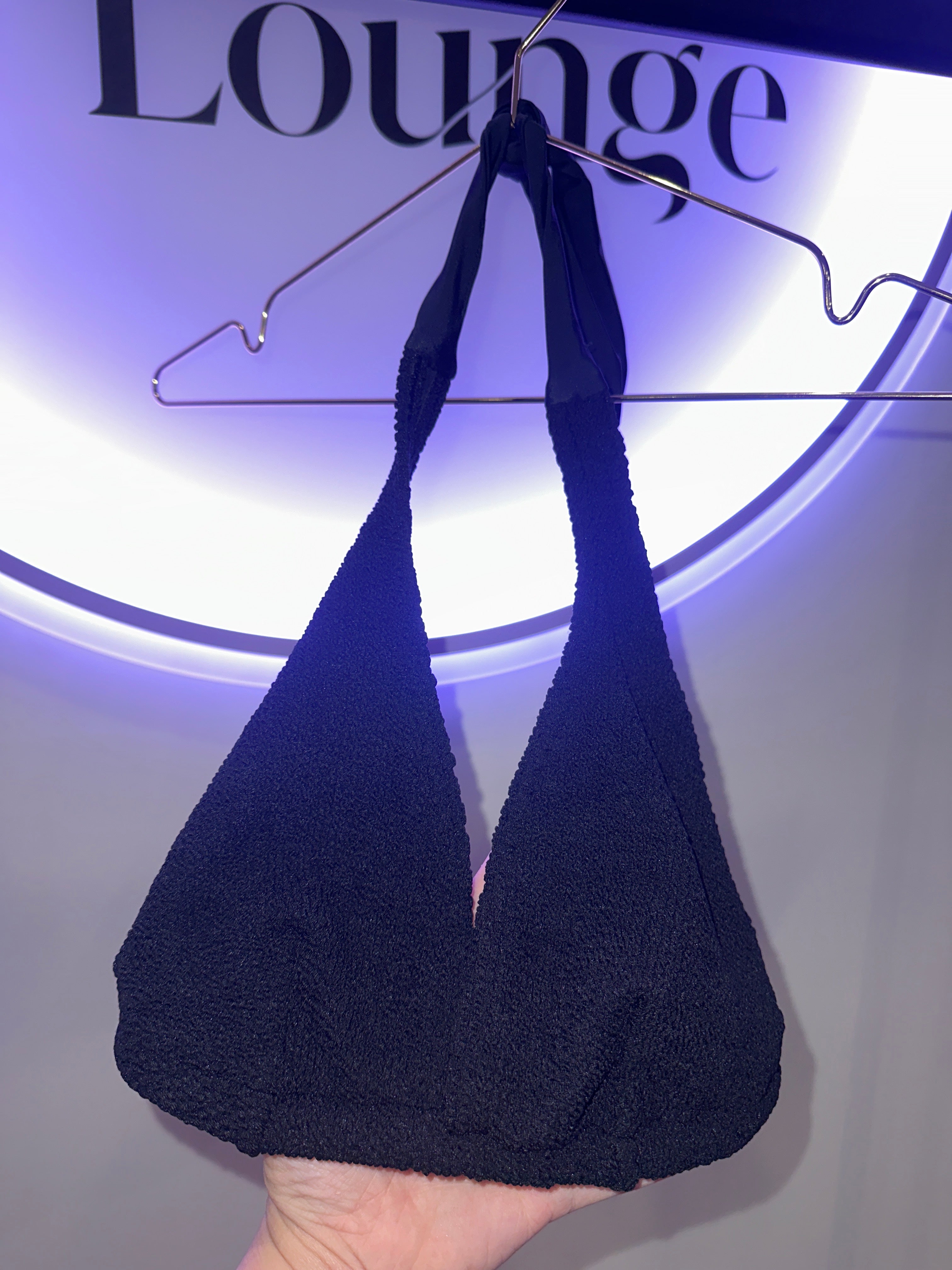 EINZELSTÜCK Bikini Oberteil Schwarz #111