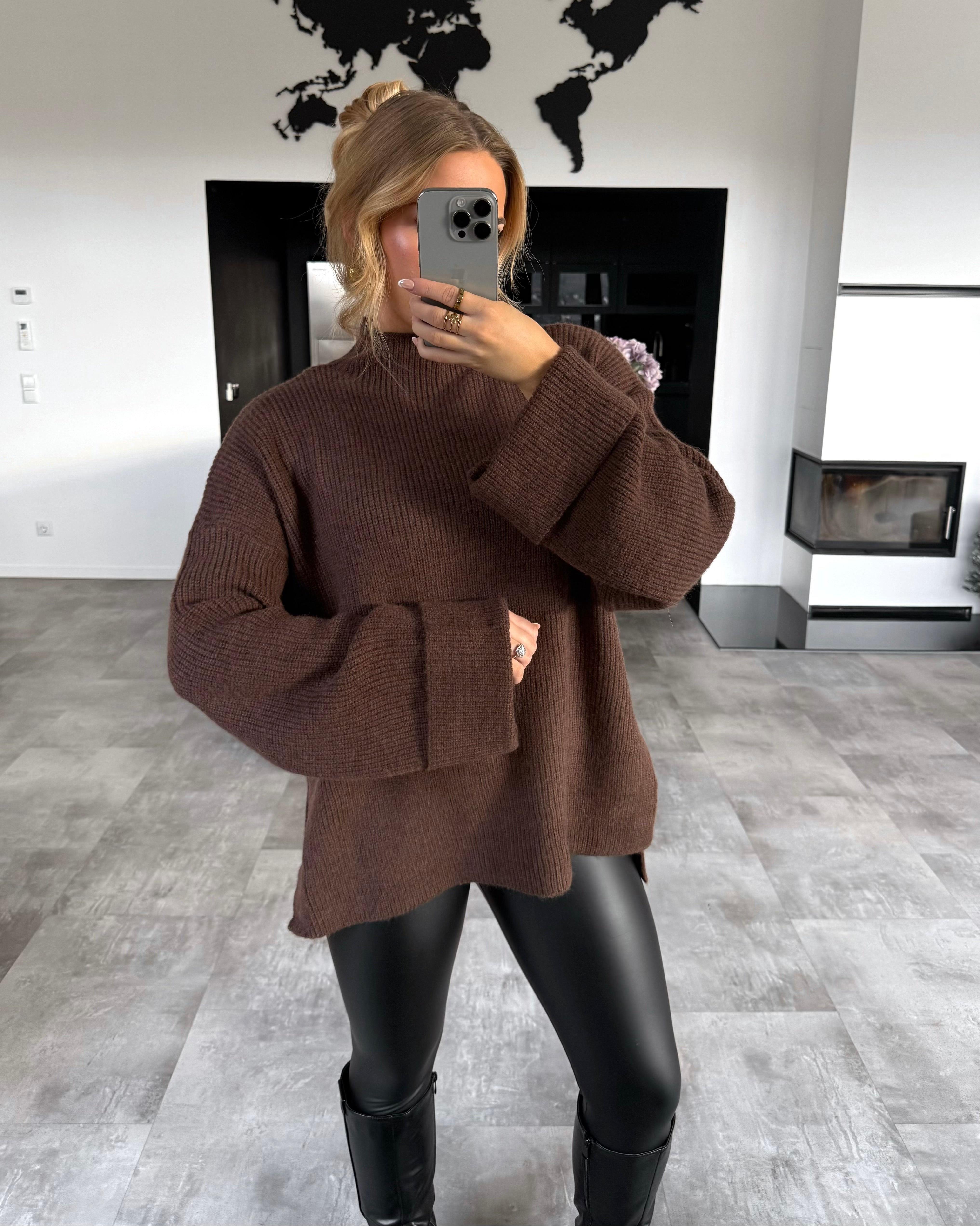 Strickpullover "Lina“ Braun