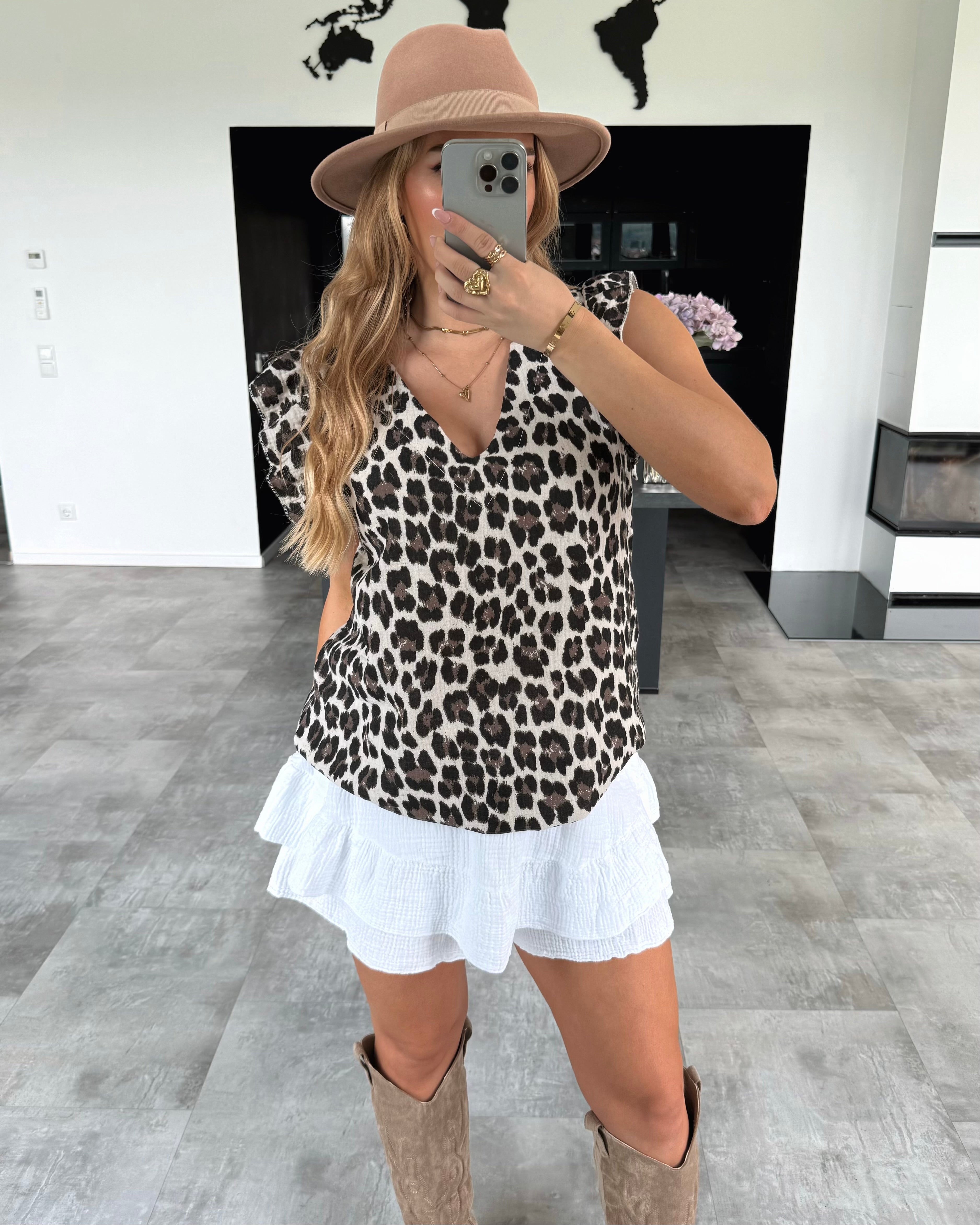 Musselin Shirt "Lilo" Leo