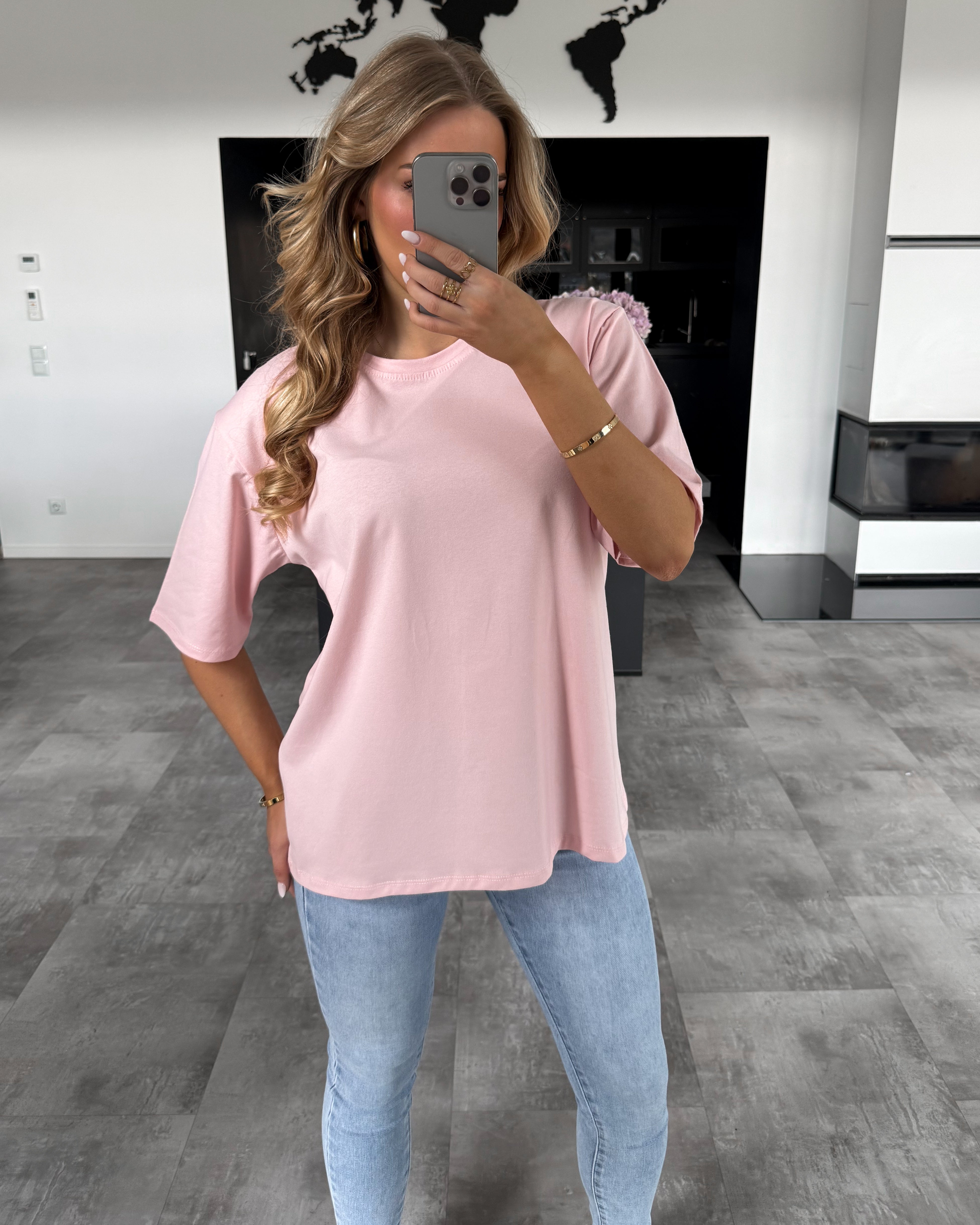 Baumwoll T-Shirt "Becky" Babyrosa