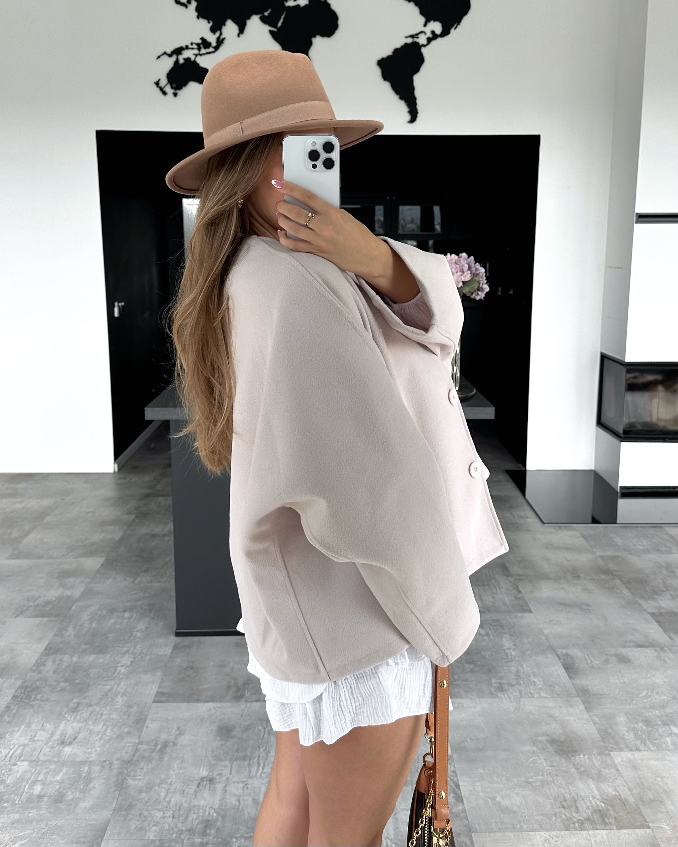 Kurzmantel “Leonora” Beige