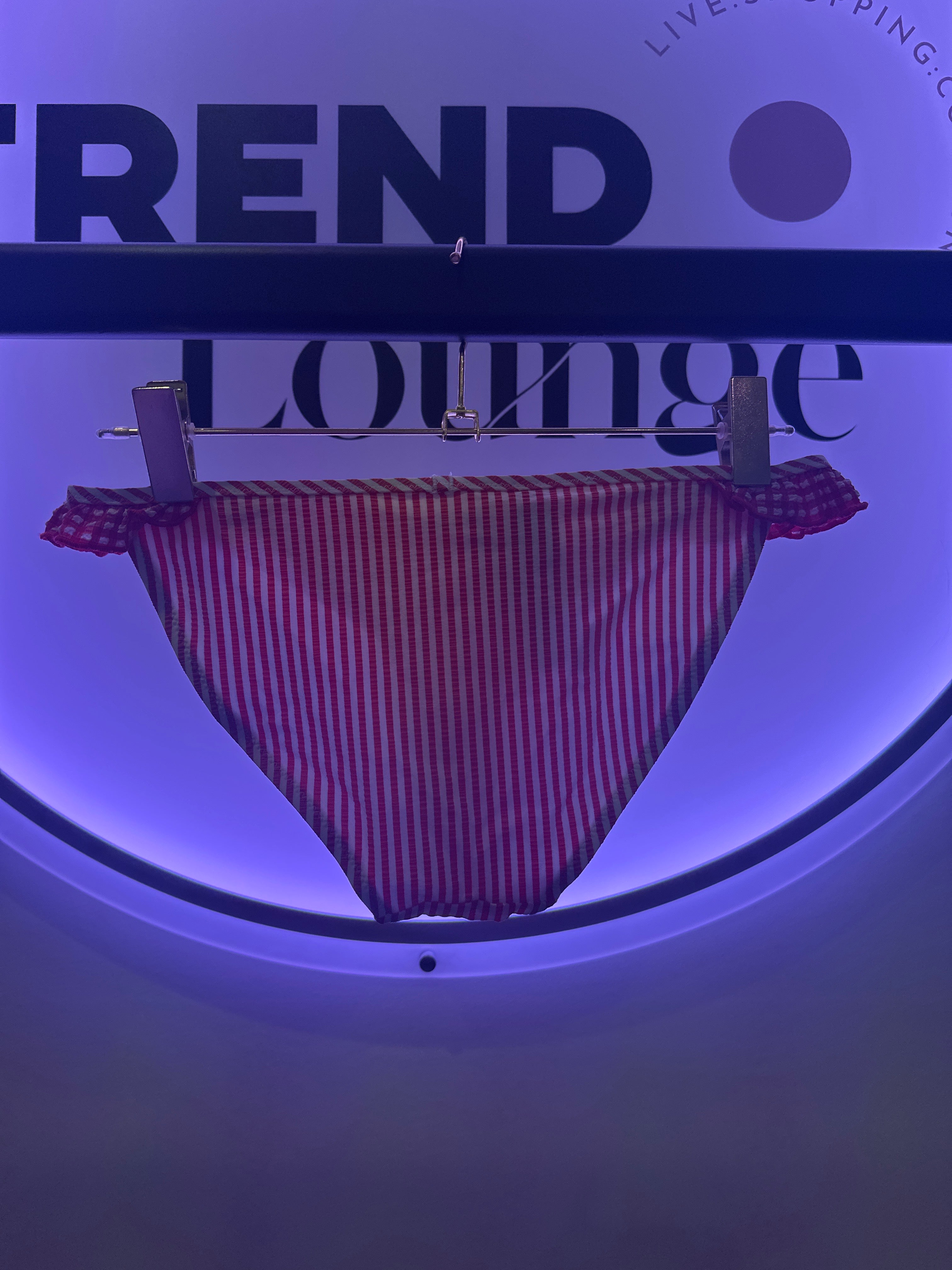 EINZELSTÜCK Bikini Hose Rot-Weiß #72
