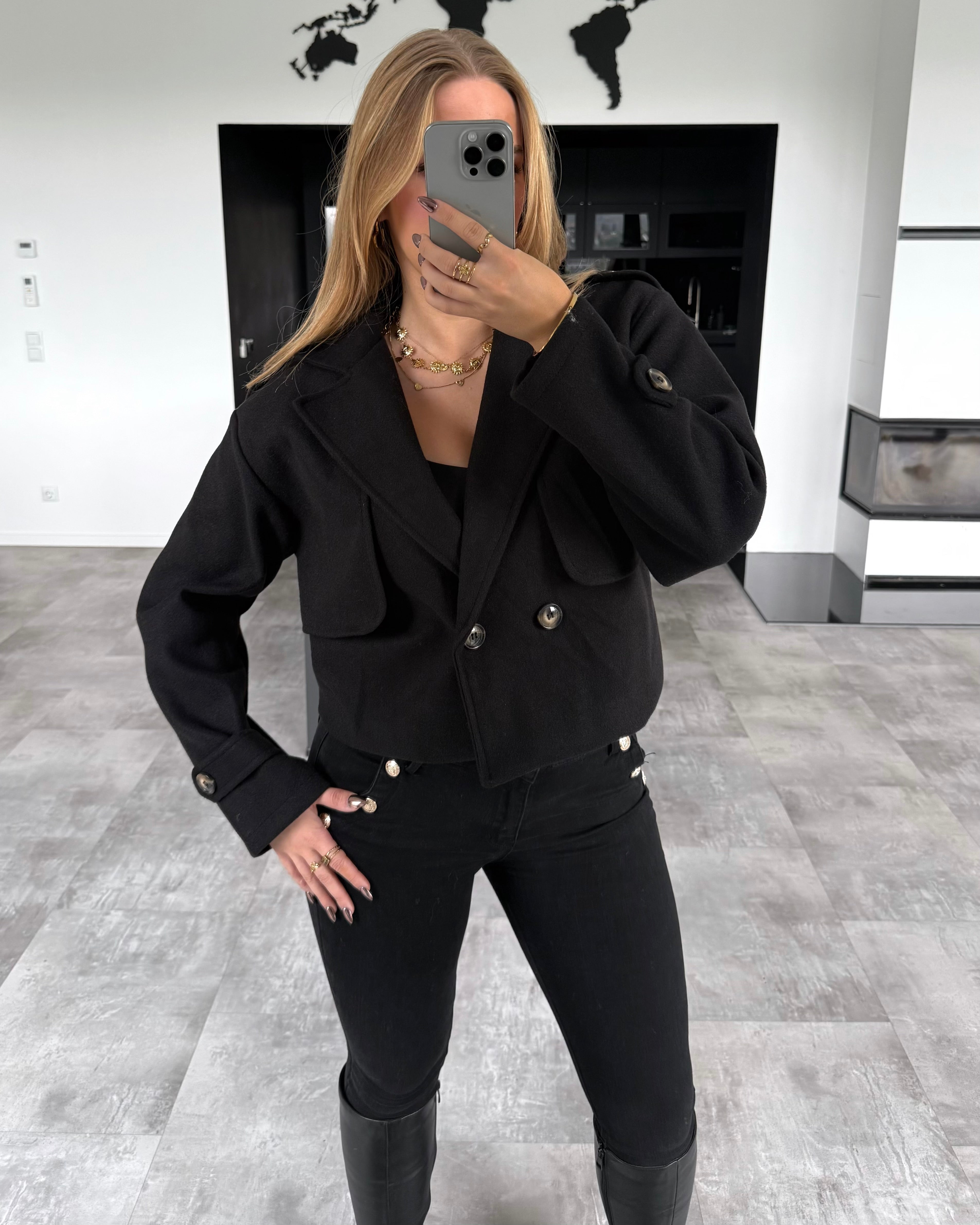 Kurzmantel “Kyla” Schwarz