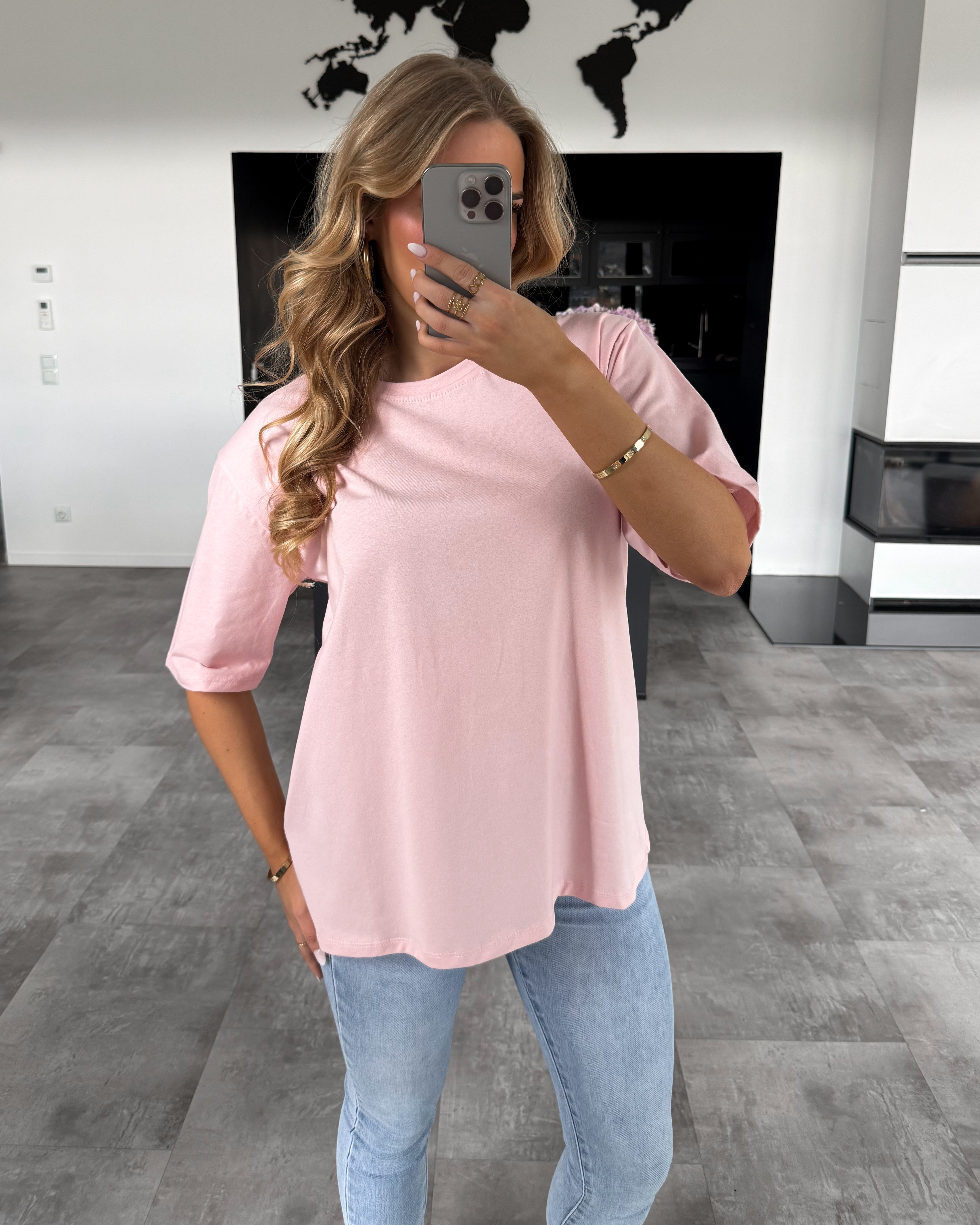 Baumwoll T-Shirt "Becky" Babyrosa