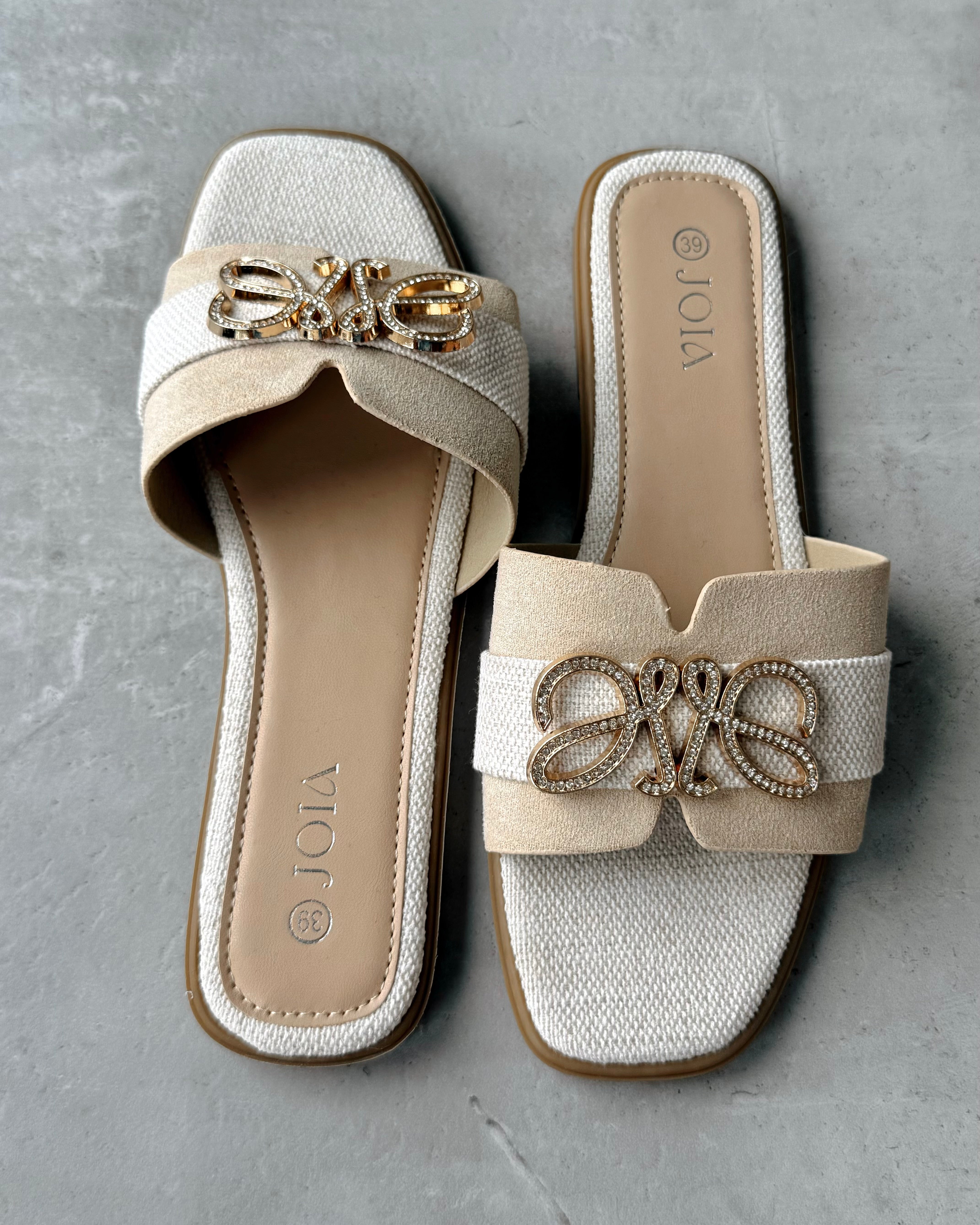 Pantolette "Luci " Beige