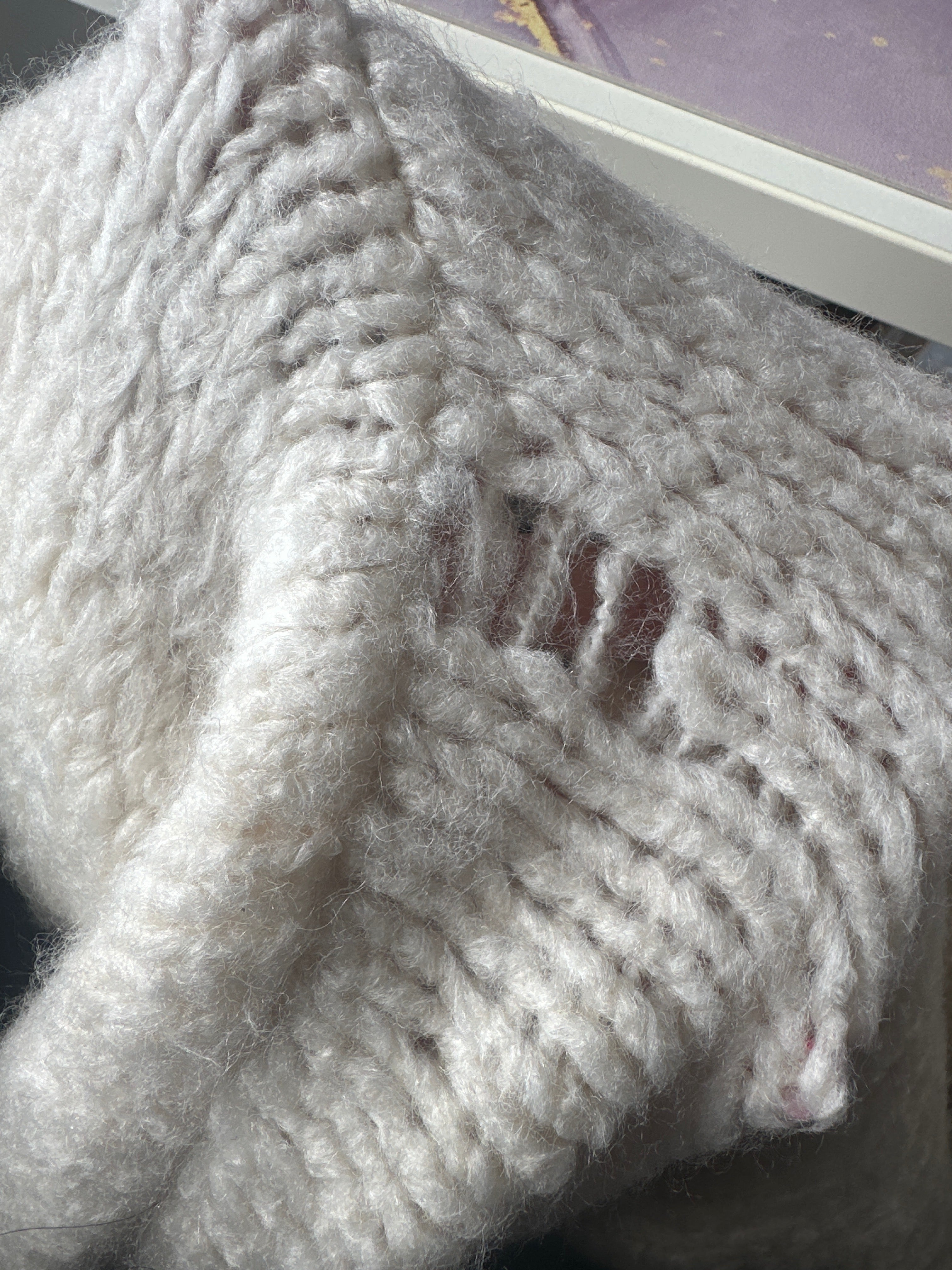 BWARE Knoten-Cardigan "Mavie" Ecru #134