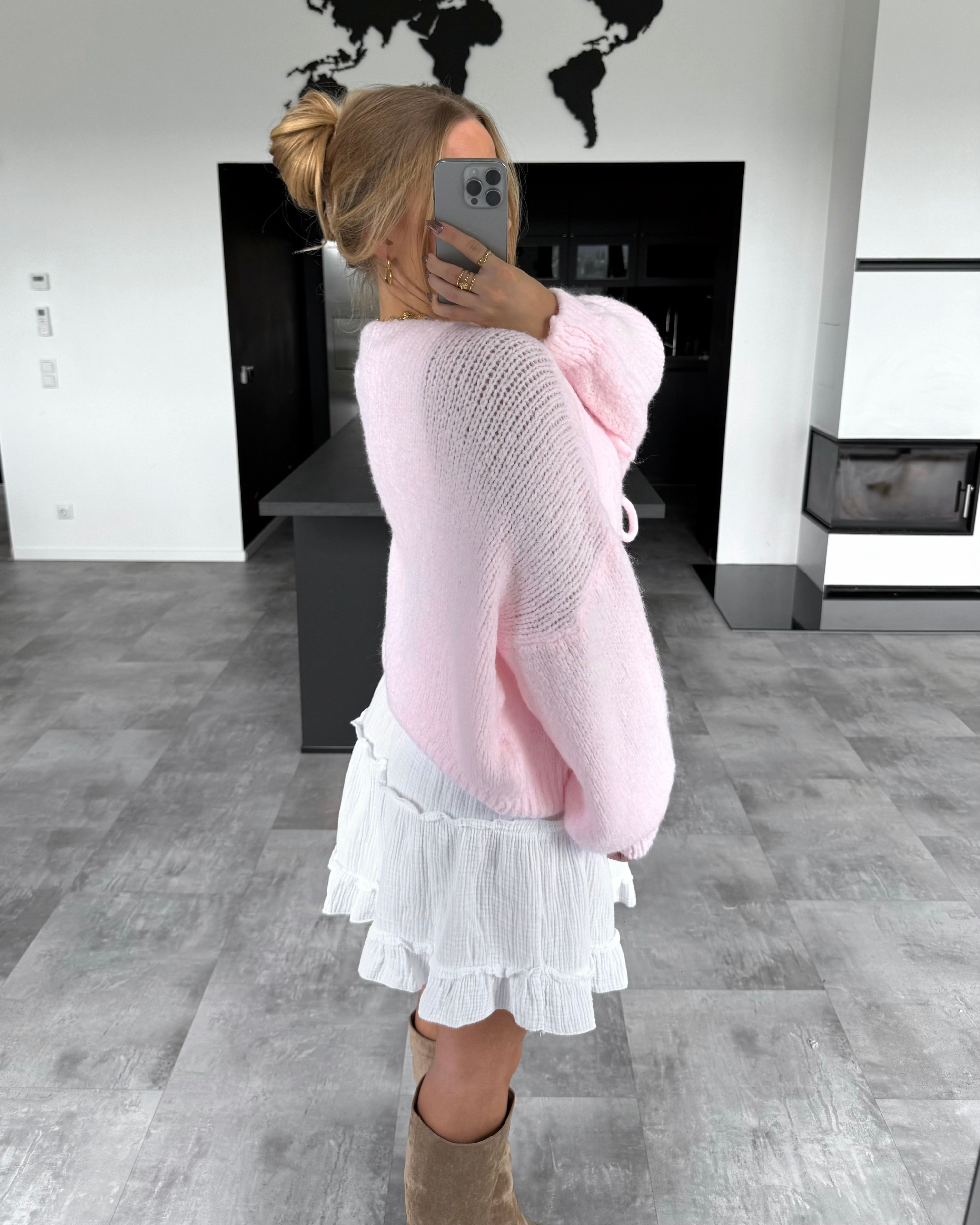Knoten-Cardigan "Mavie" Babyrosa