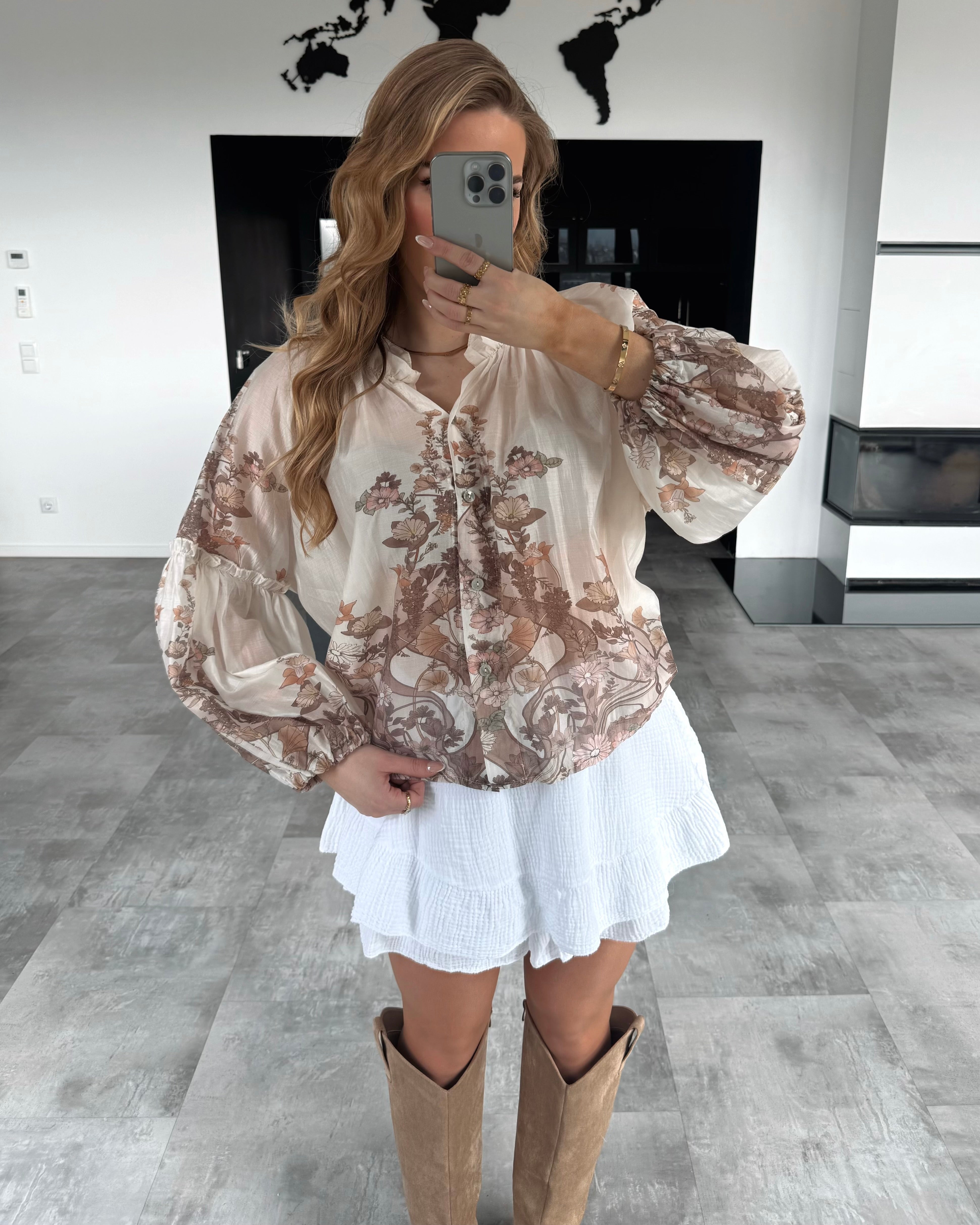 Viskose-Bluse "Graciella" Multicolor