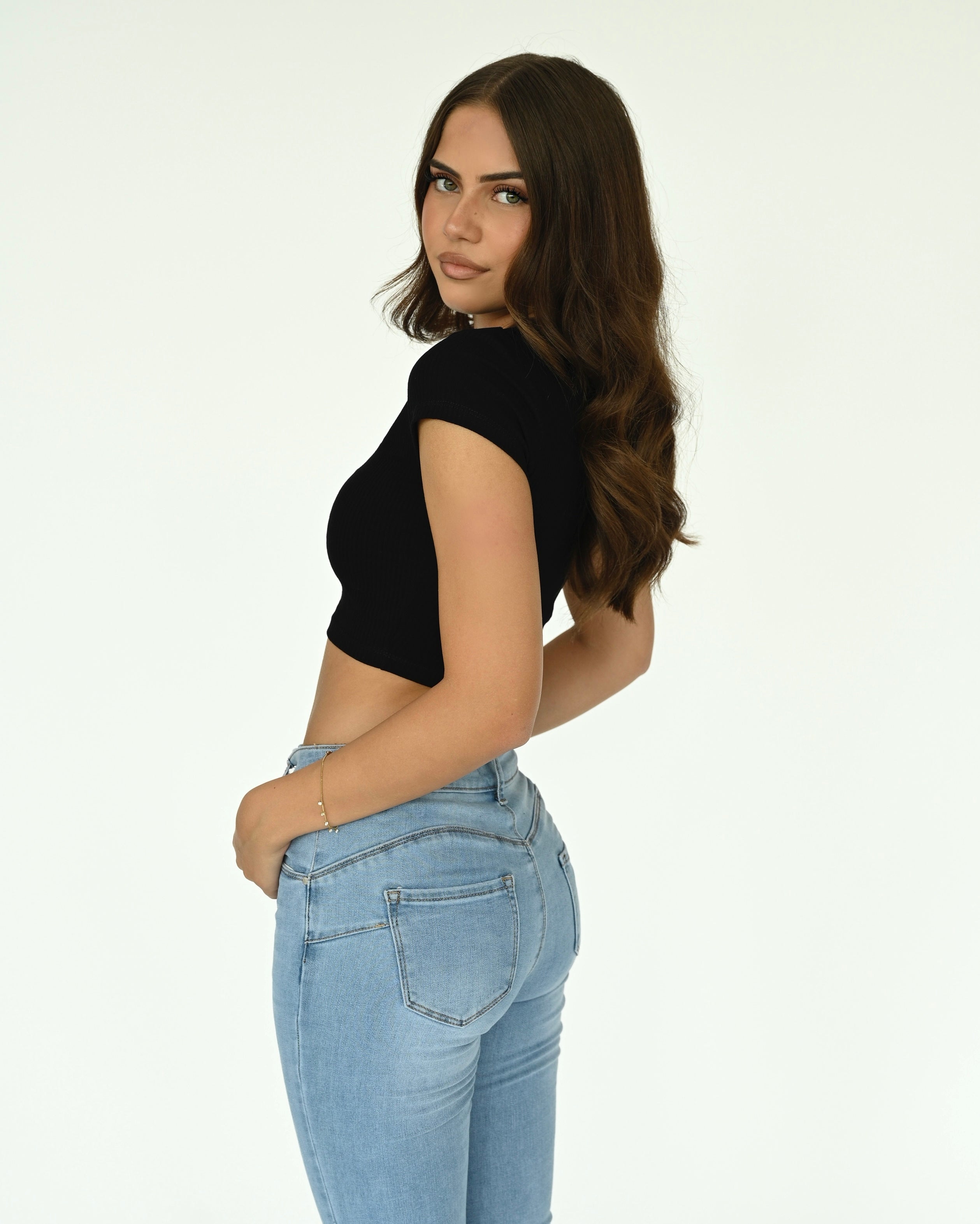Ripp V-Neck Top Cropped