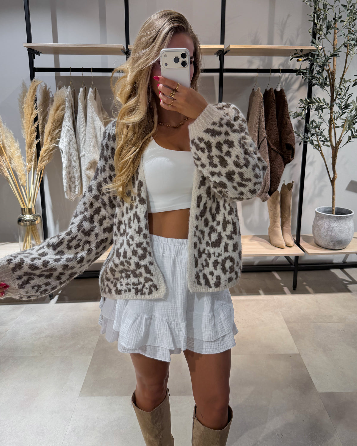 Cardigan "Zula" Leoprint
