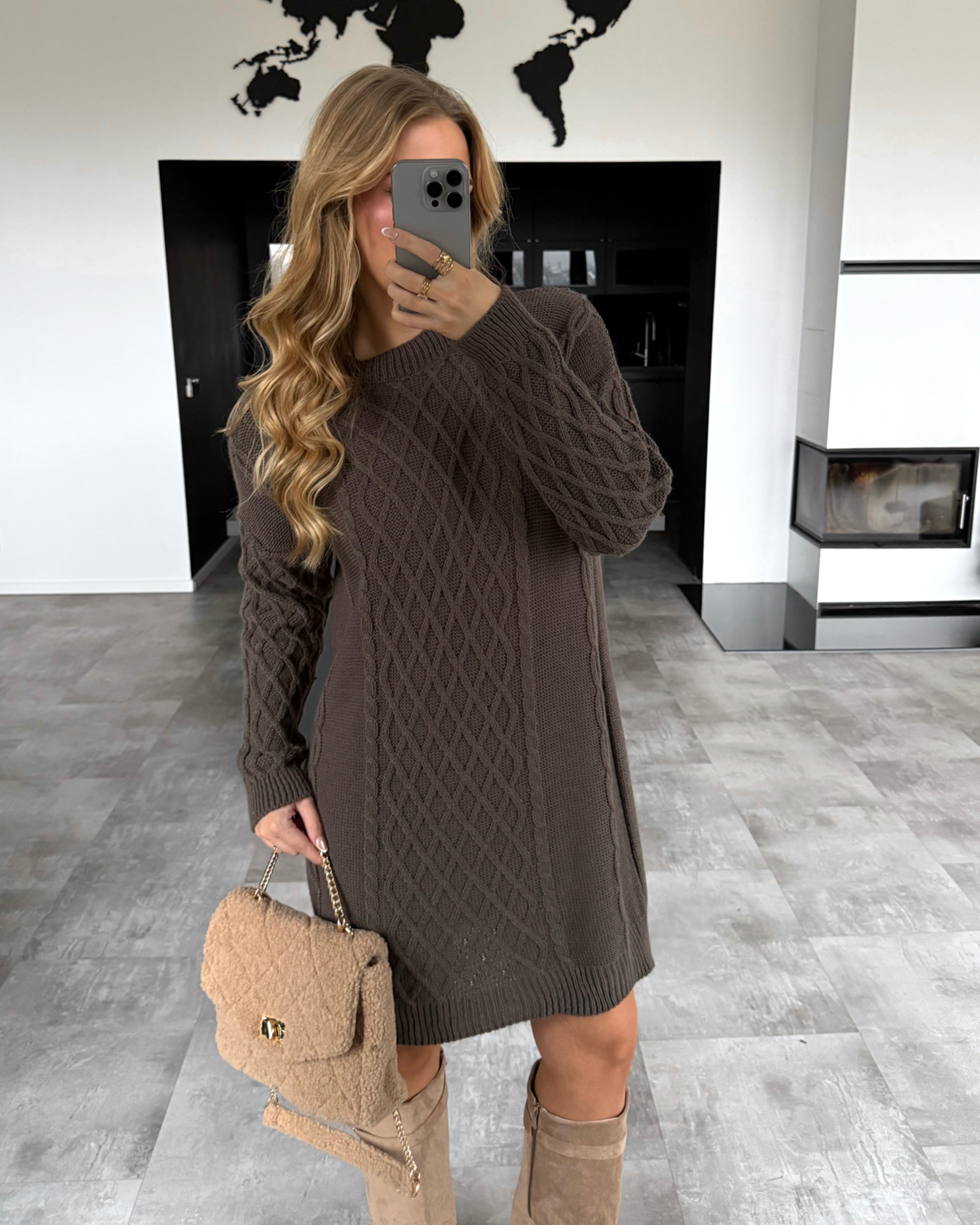 Strickkleid “Eden” Chocolate