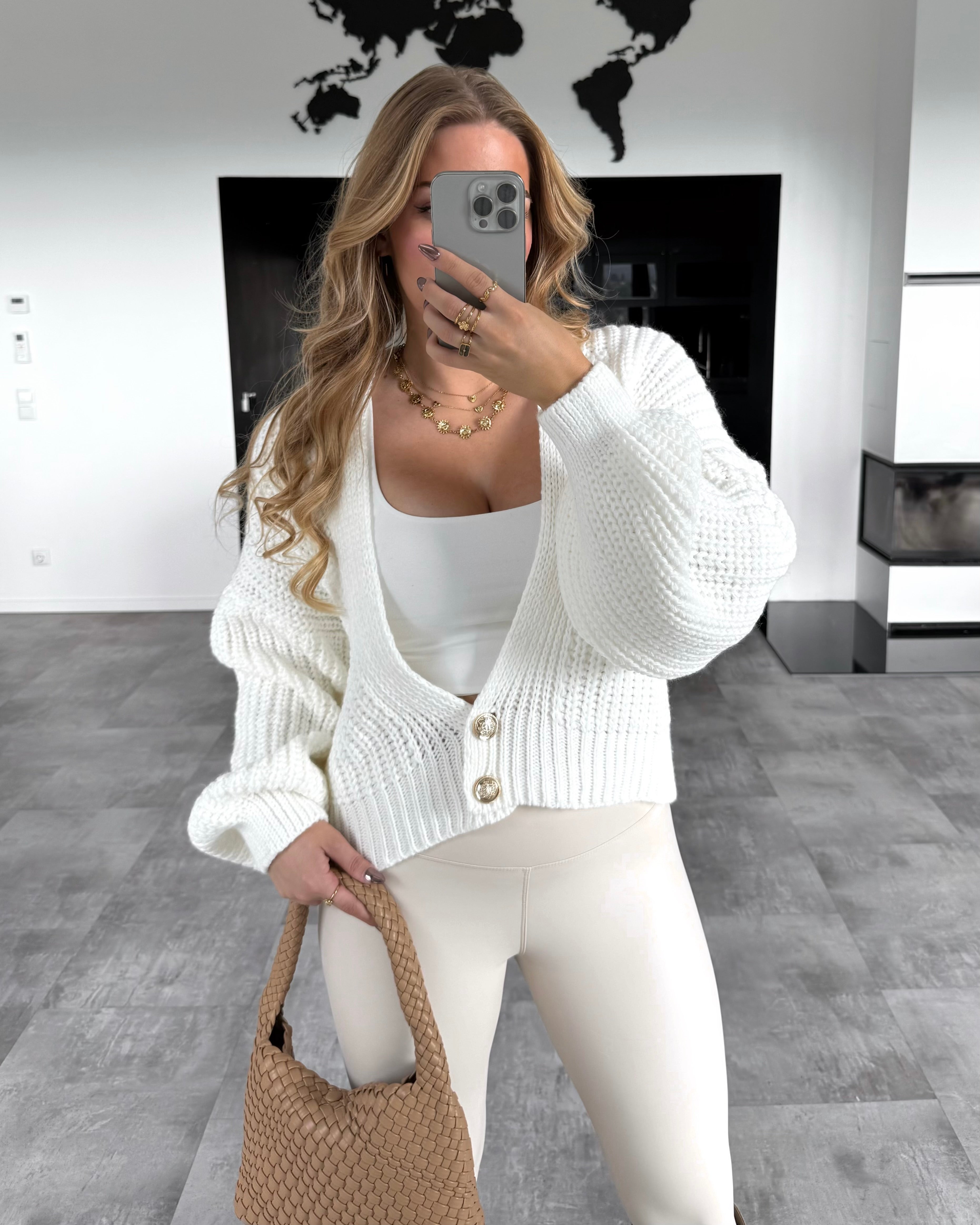 Cardigan "Giulia" Weiß