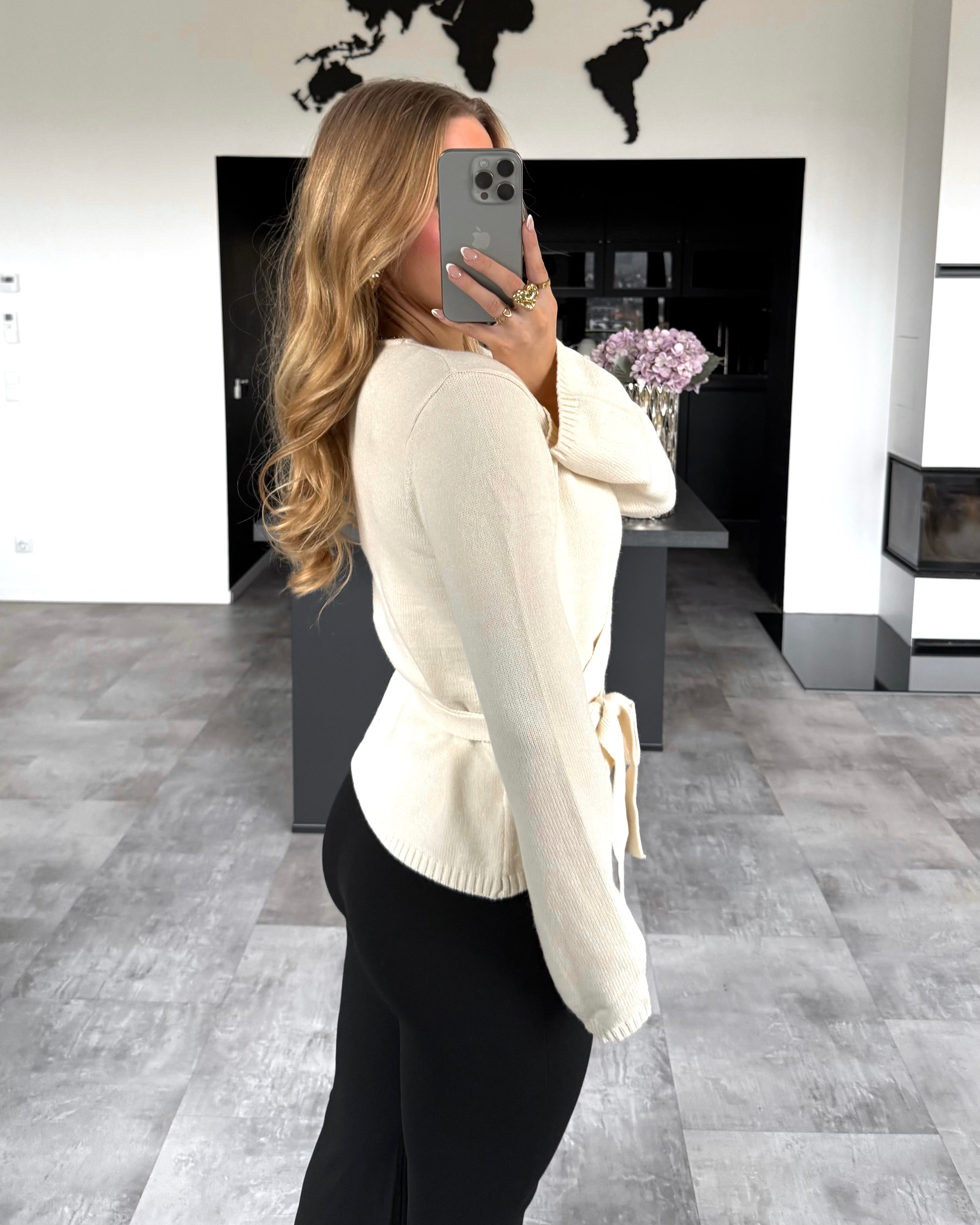 Wickel-Cardigan "Jovie" Ecru