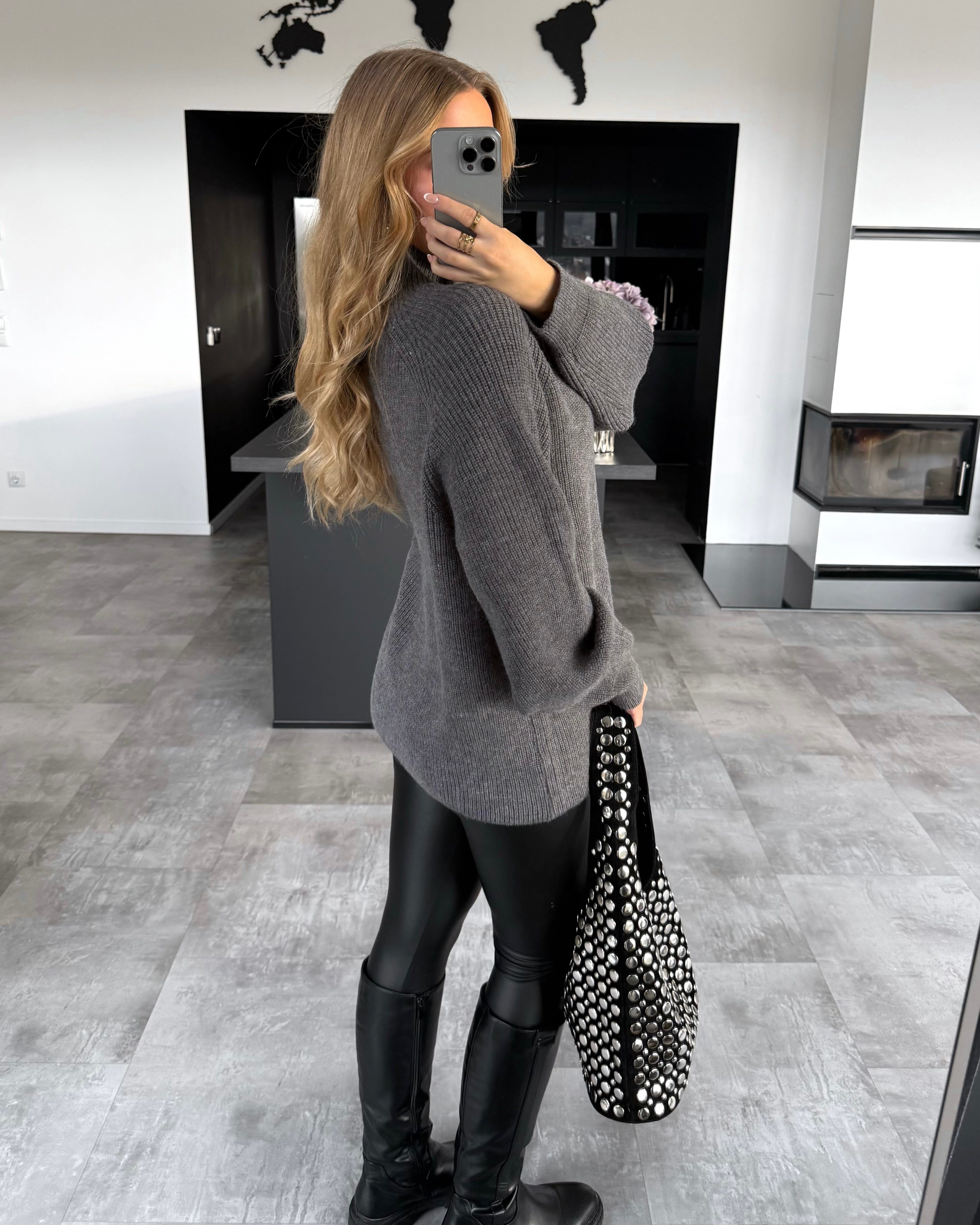 Strickpullover “Nori” Grau