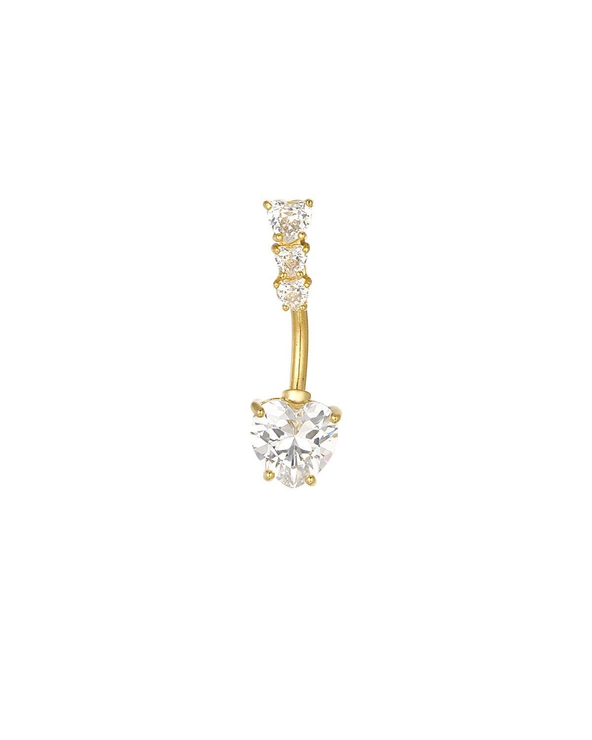 Glow Heart Bauchnabelpiercing