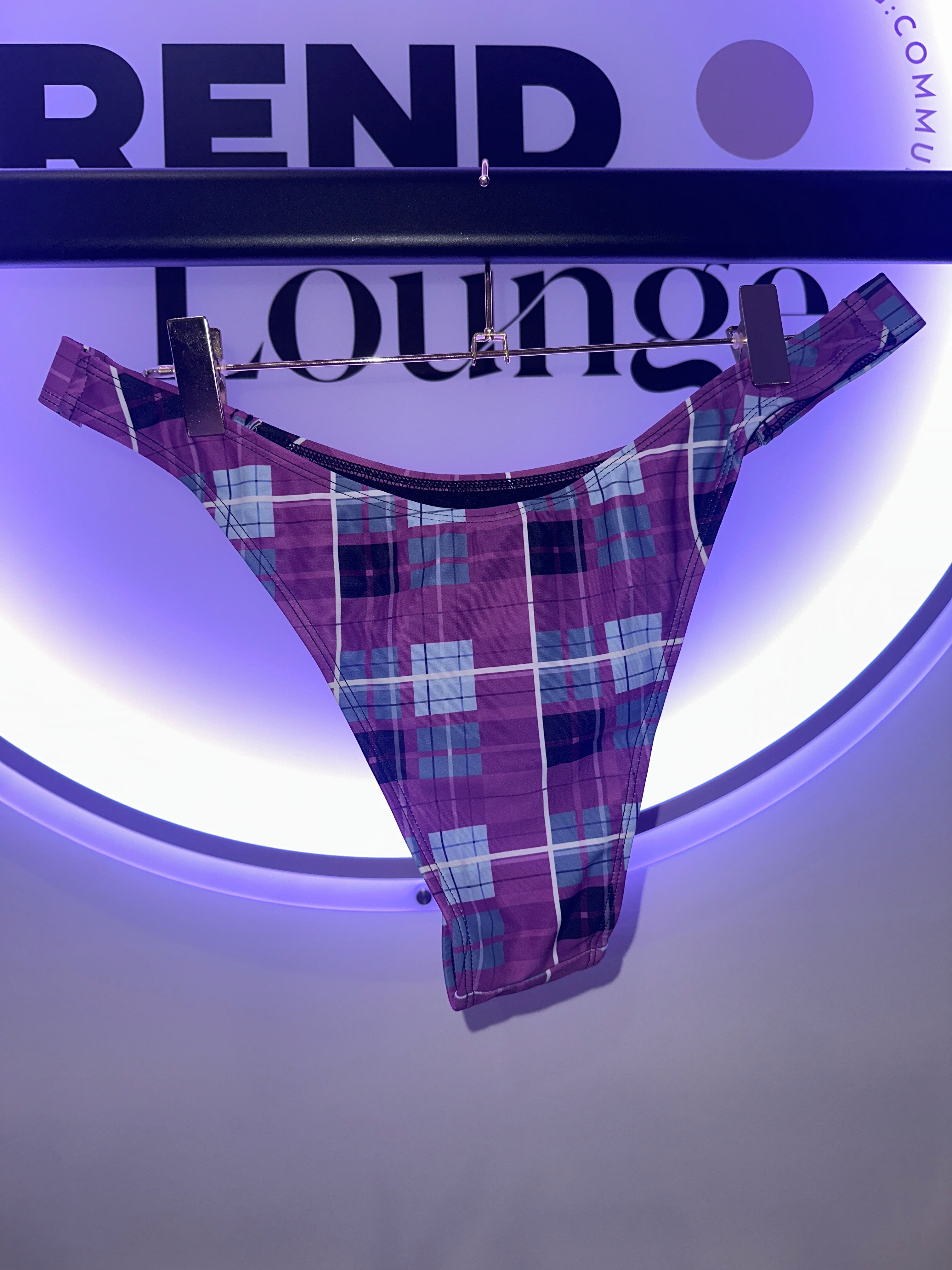EINZELSTÜCK Bikini Hose Lila Muster #87