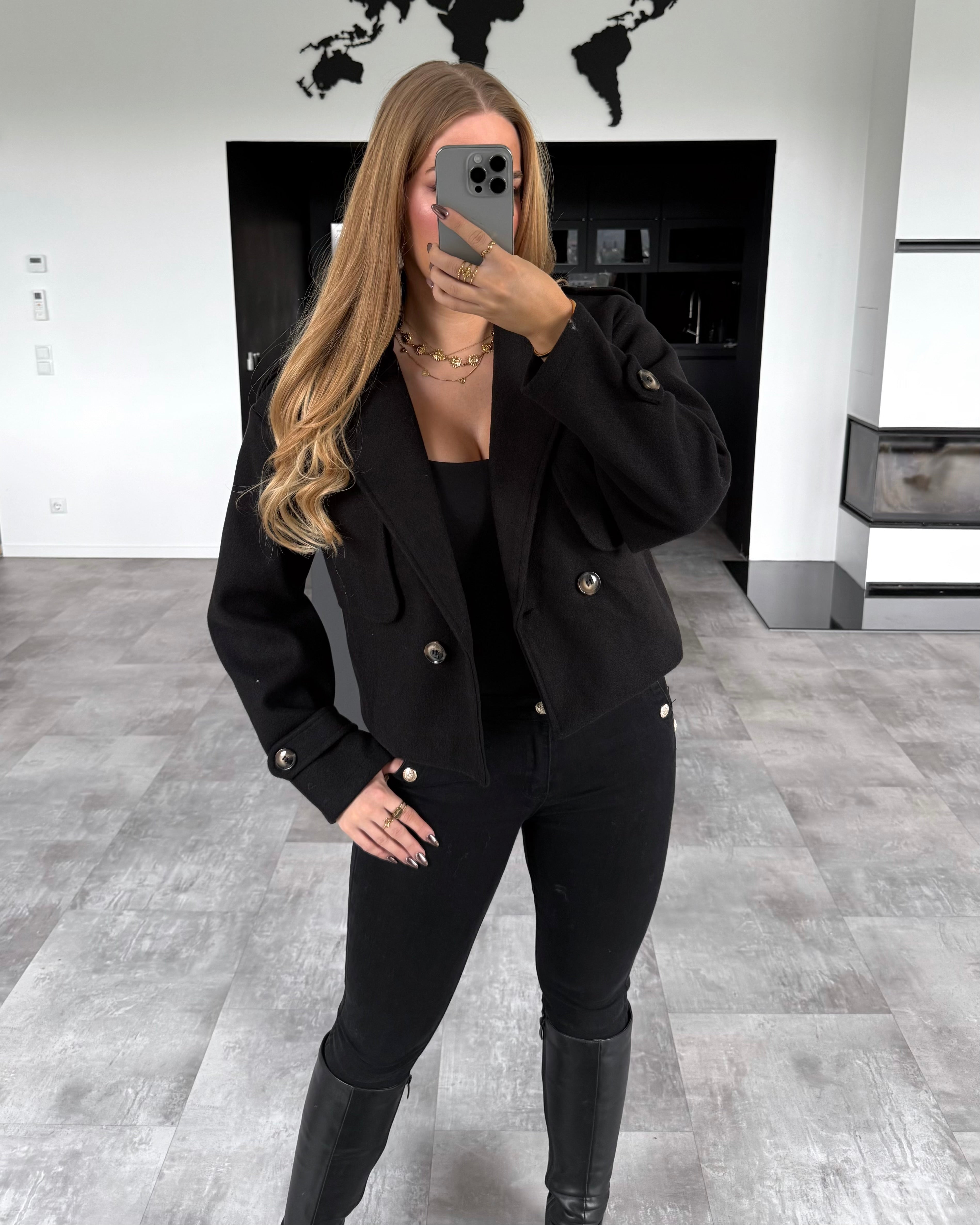 Kurzmantel “Kyla” Schwarz