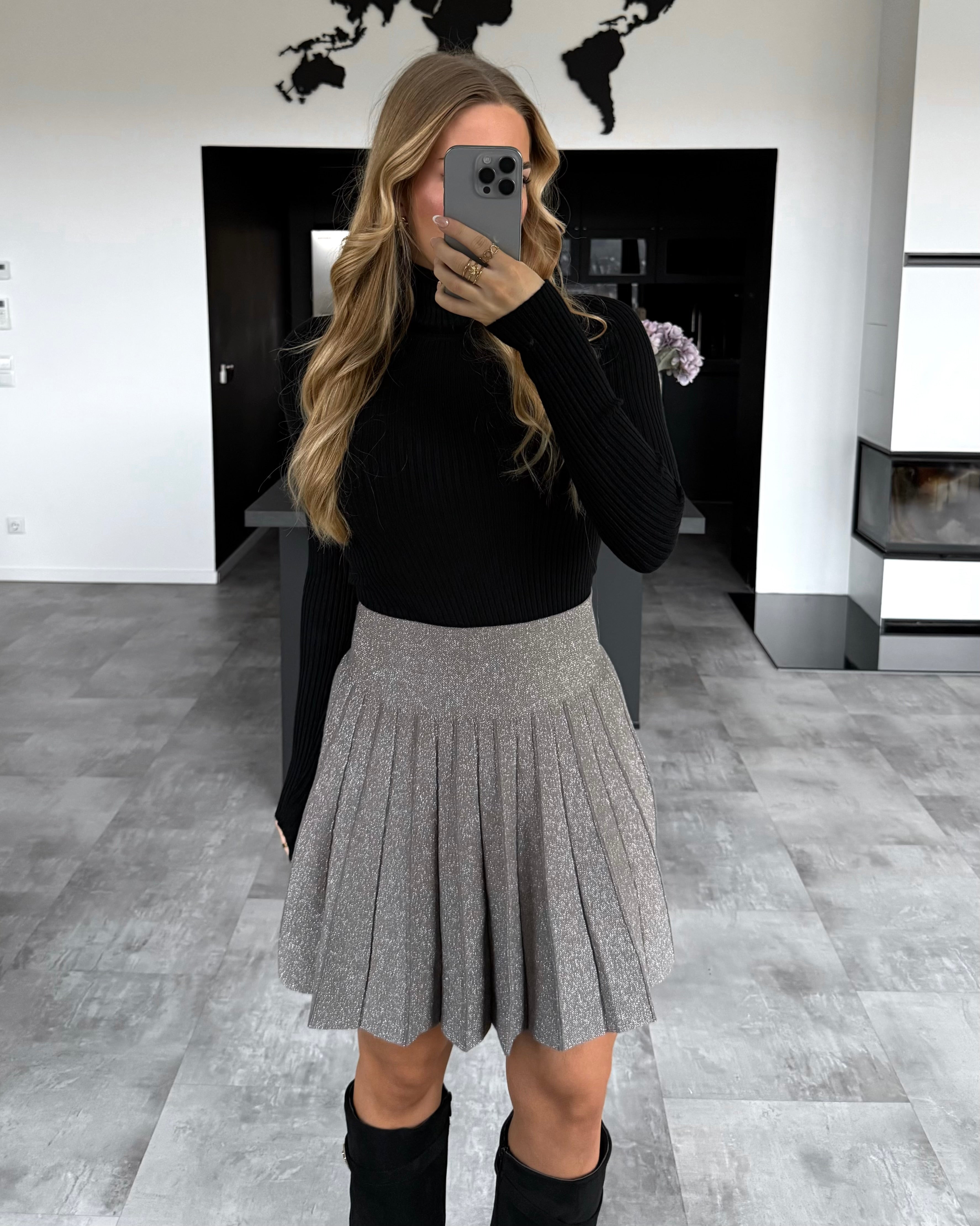 Glitzer-Rock "Gloria” Taupe