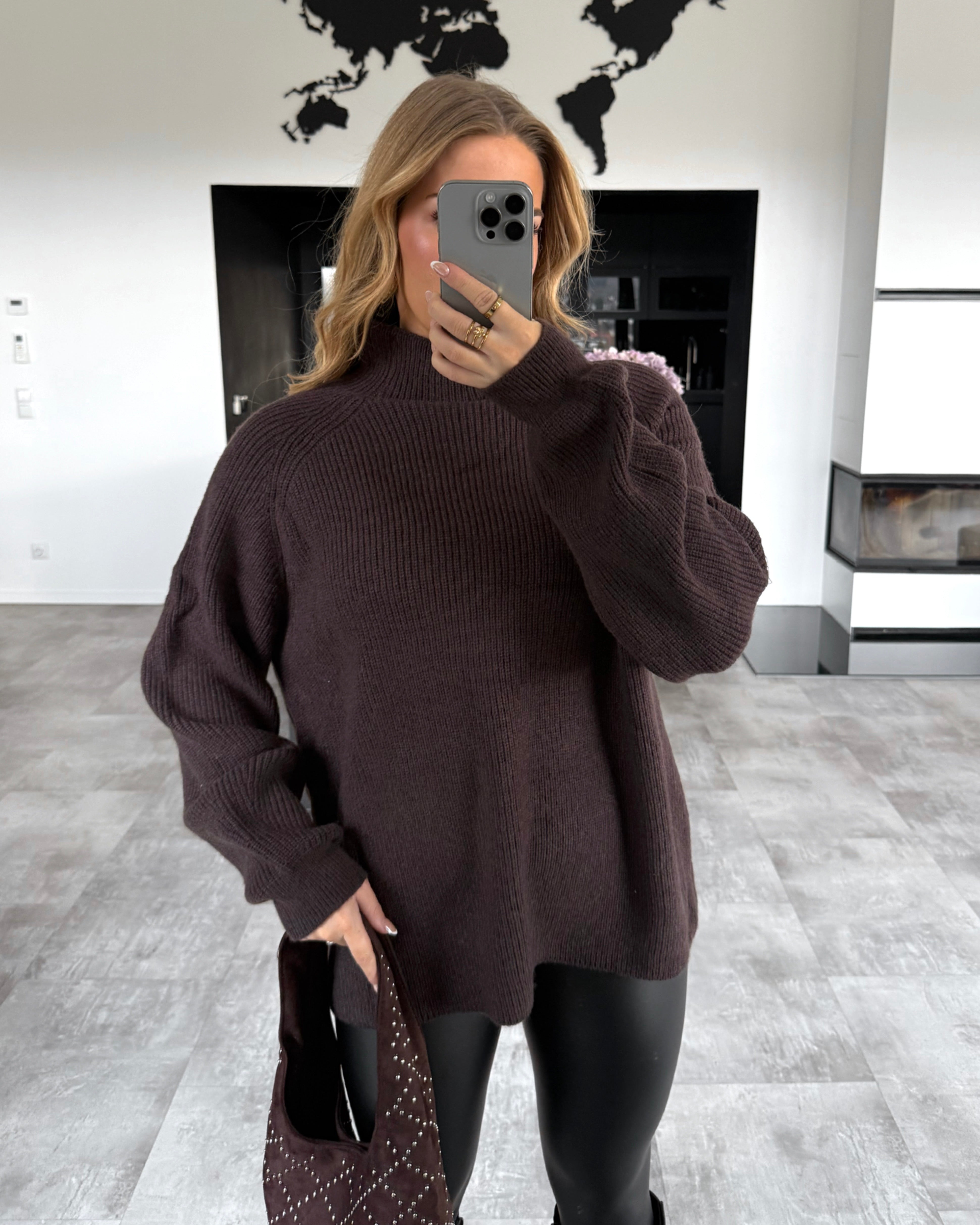 Strickpullover “Nori” Braun