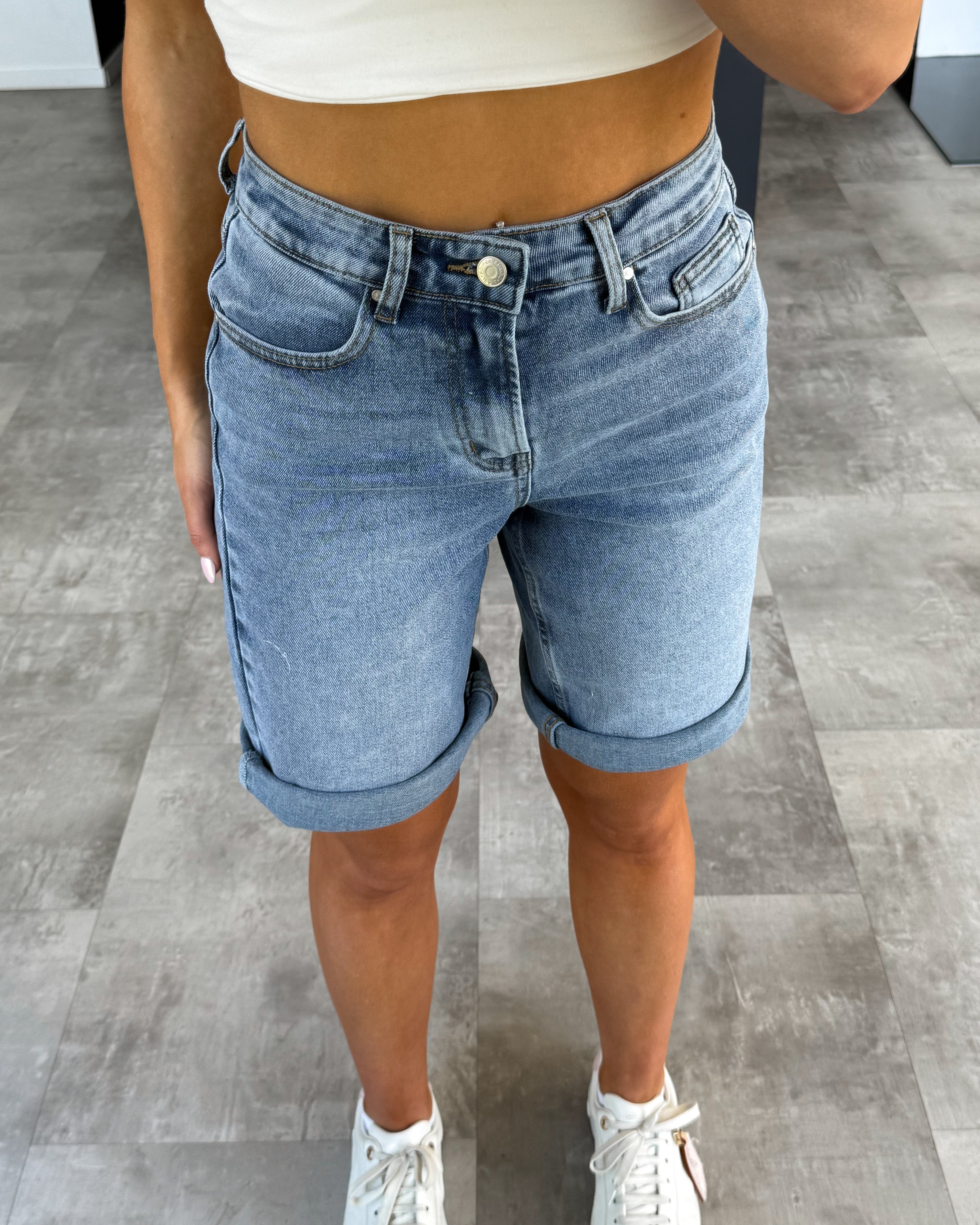 Jeansshorts “Ari“ Blau Lang