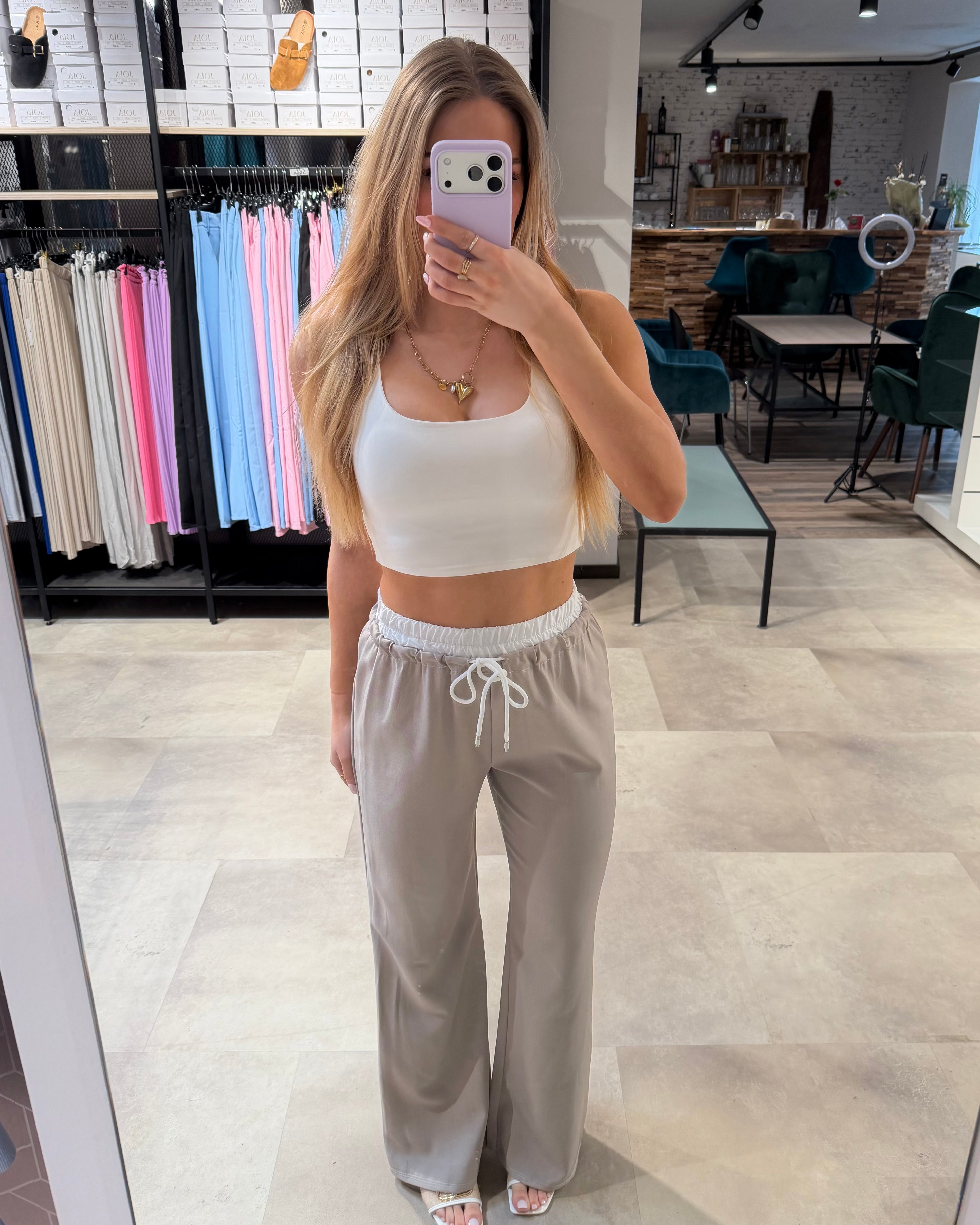 Stoffhose “Mara“ Taupe