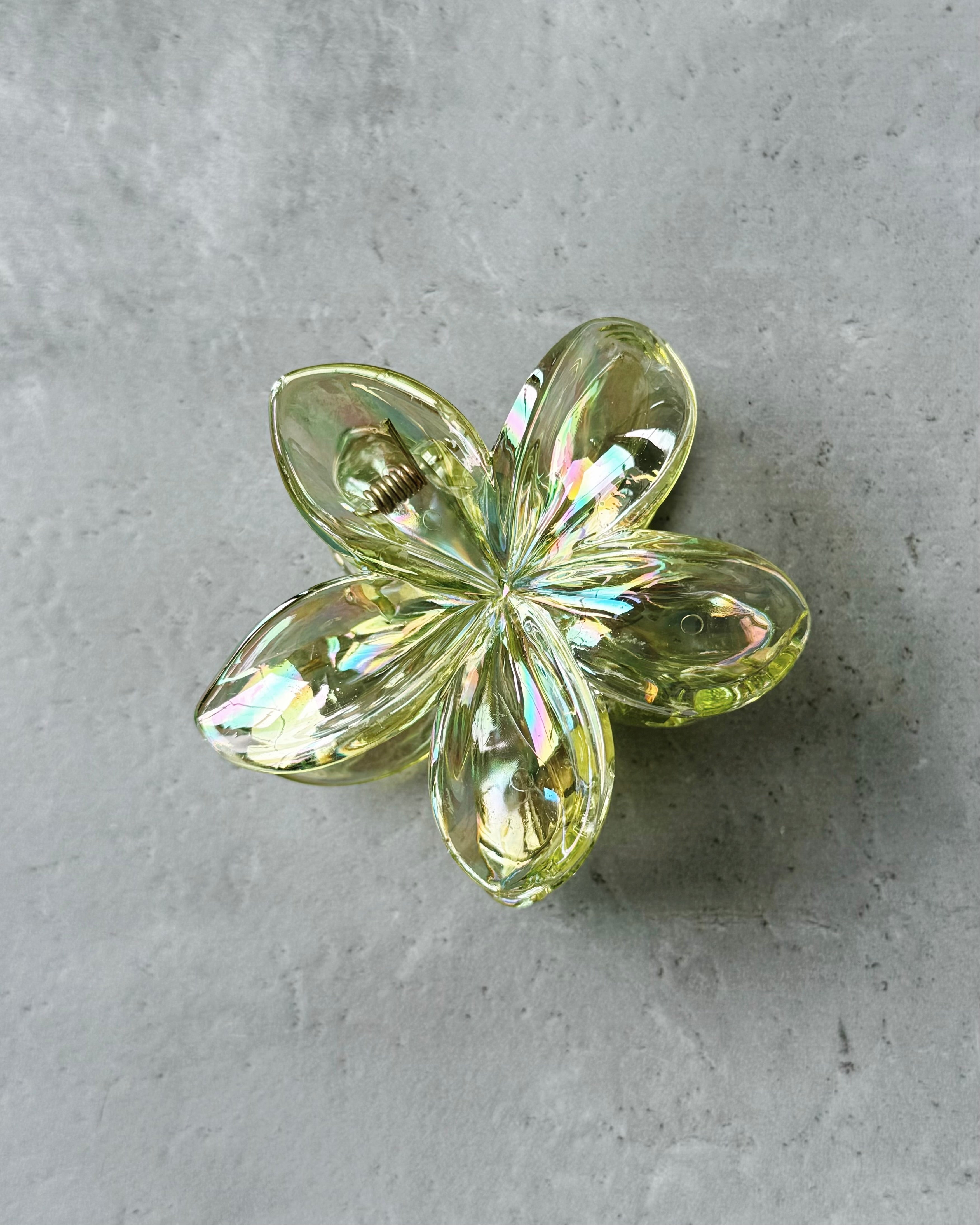 Haarklammer "Opal" Glow Green