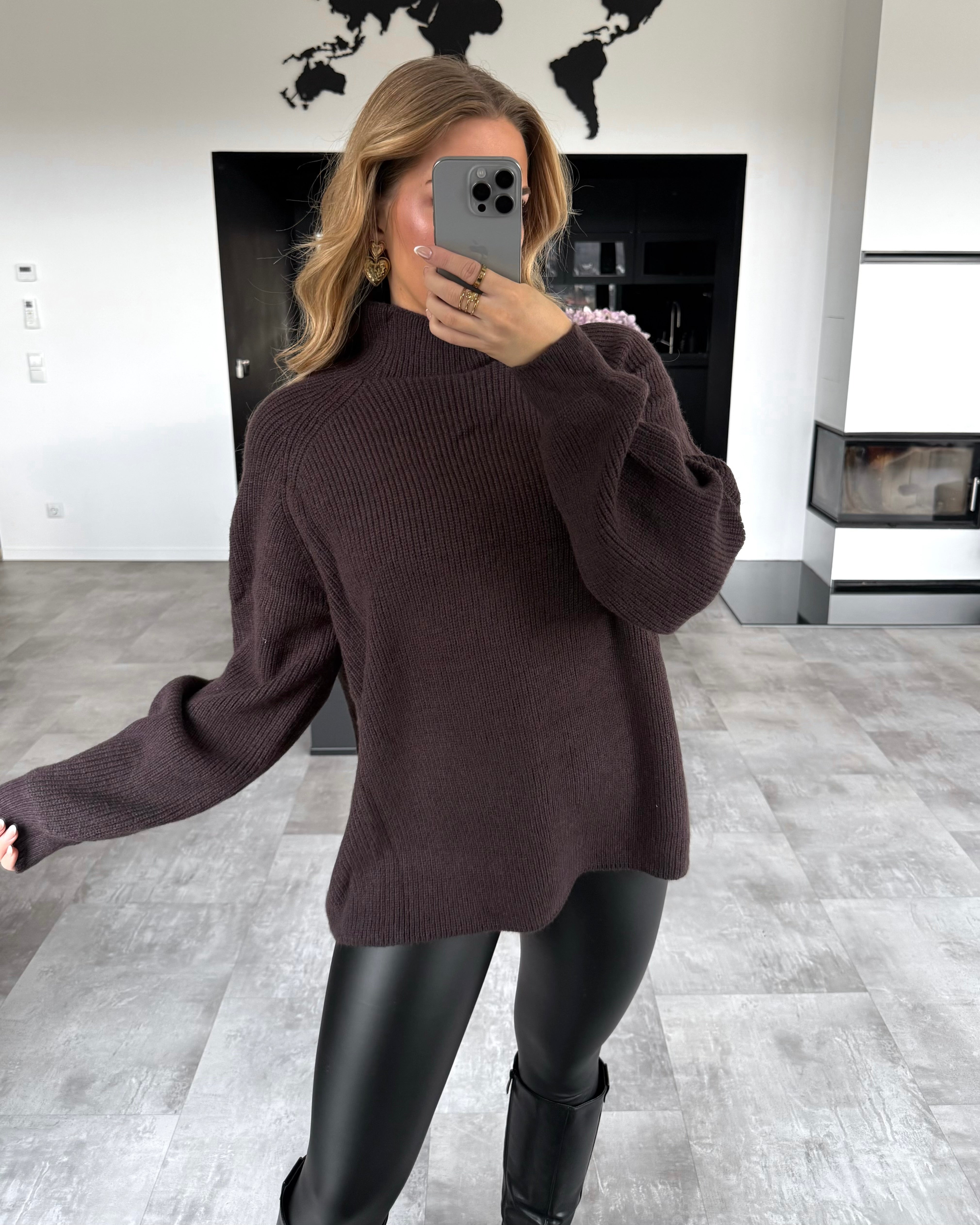 Strickpullover “Nori” Braun