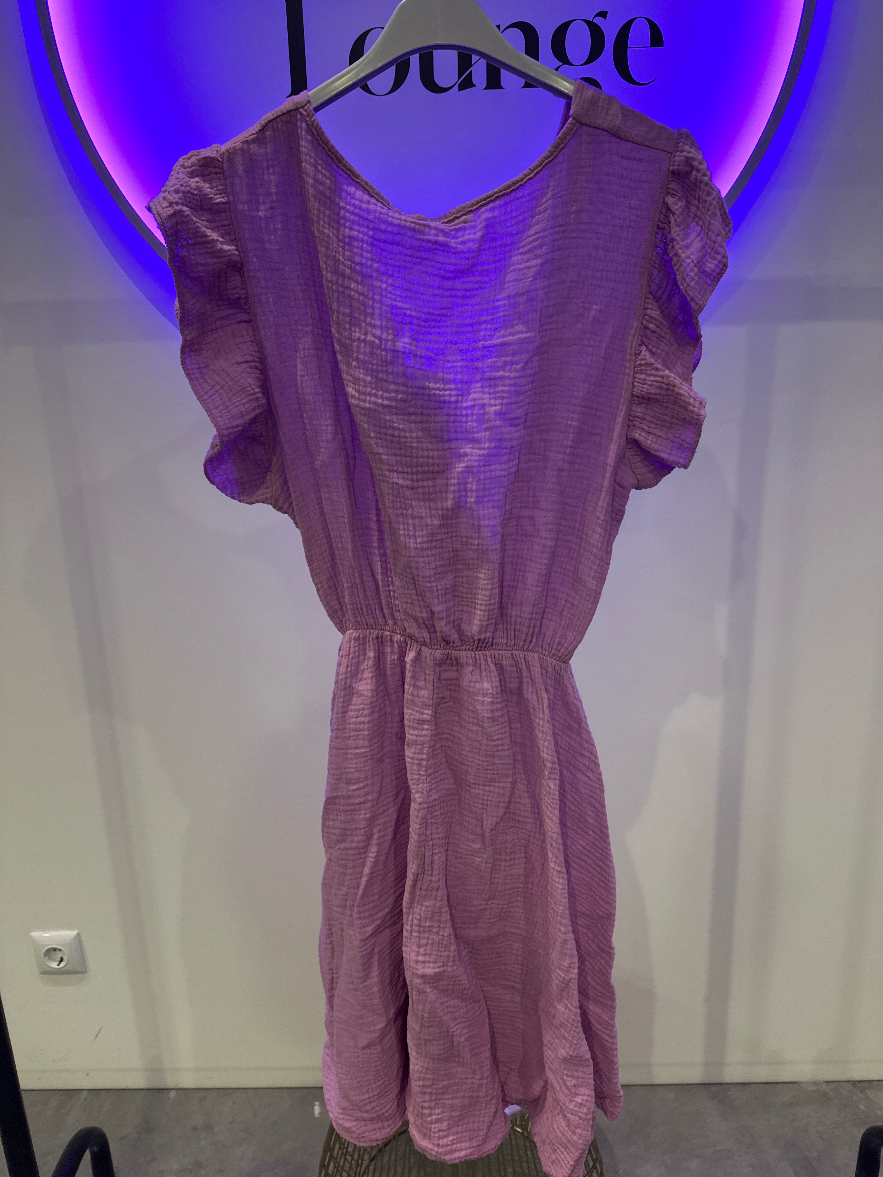EINZELSTÜCK Musselin Kleid „Poise“ Flieder #120