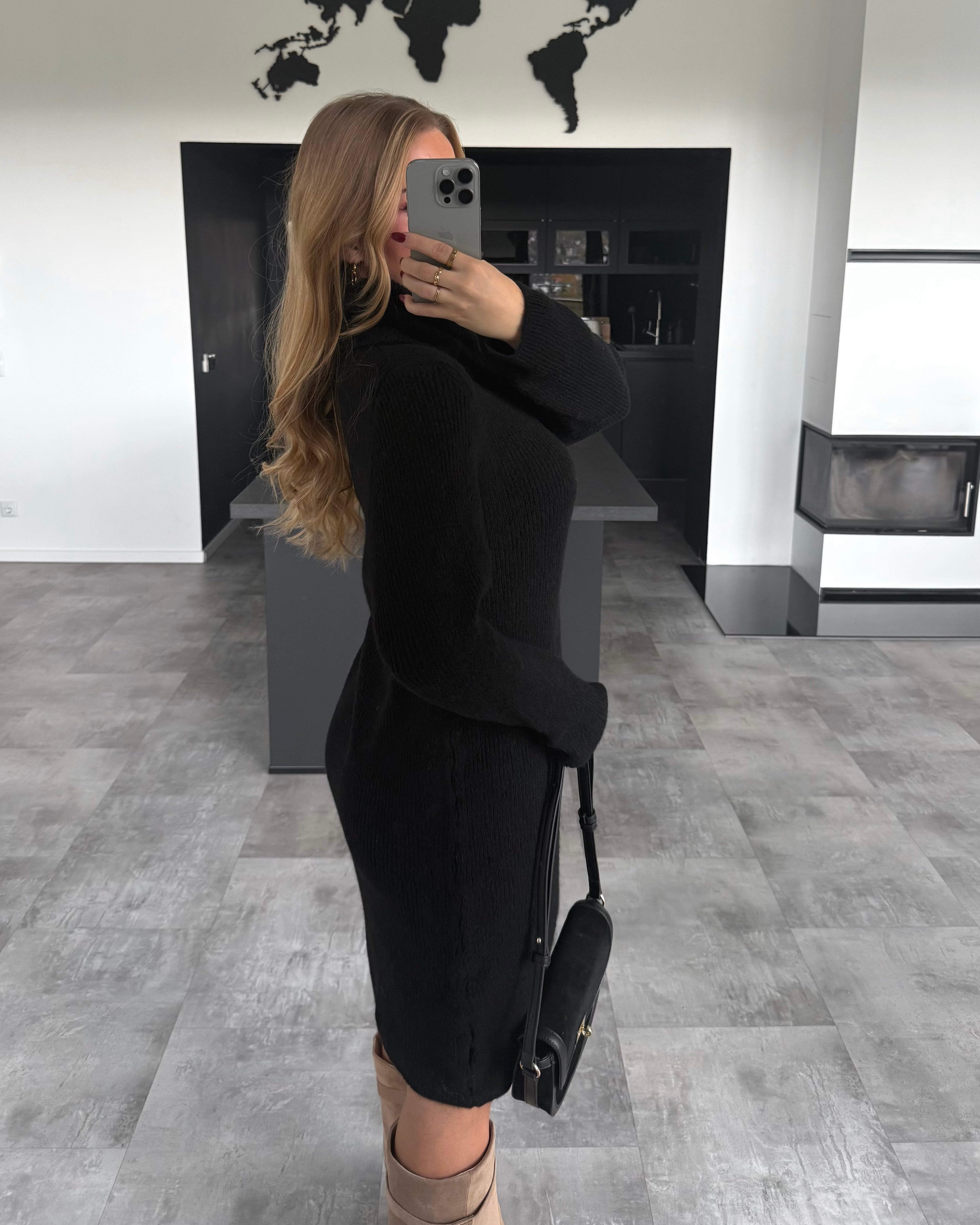 Strickkleid “Talea” Schwarz