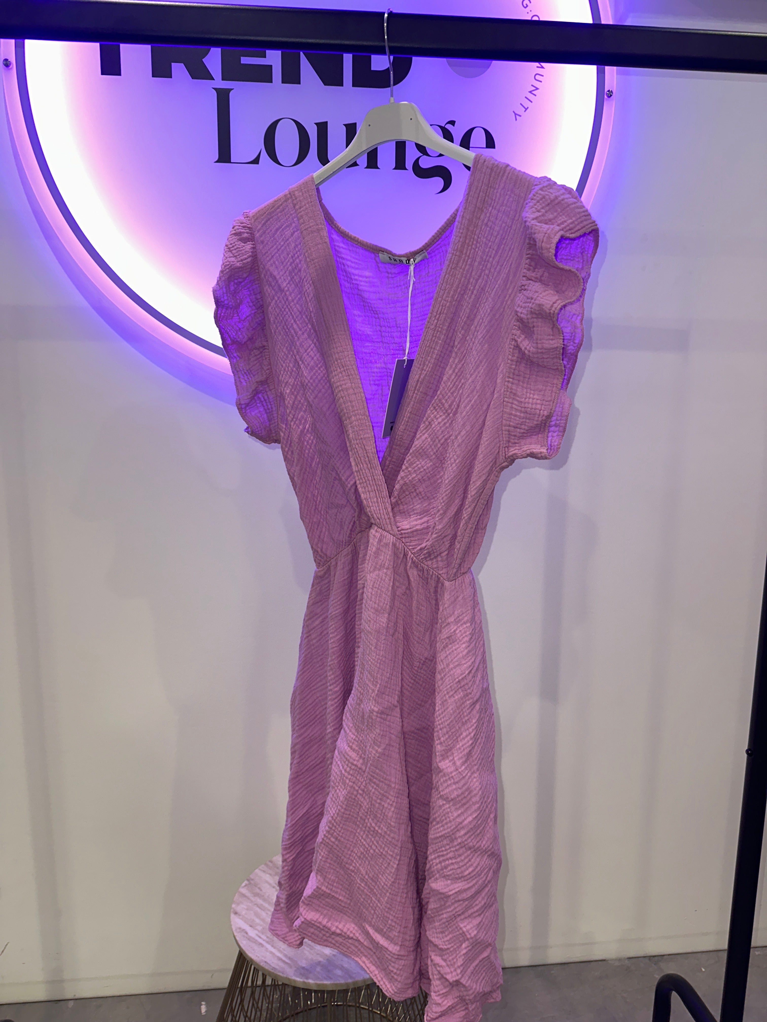 EINZELSTÜCK Musselin Kleid „Poise“ Flieder #120