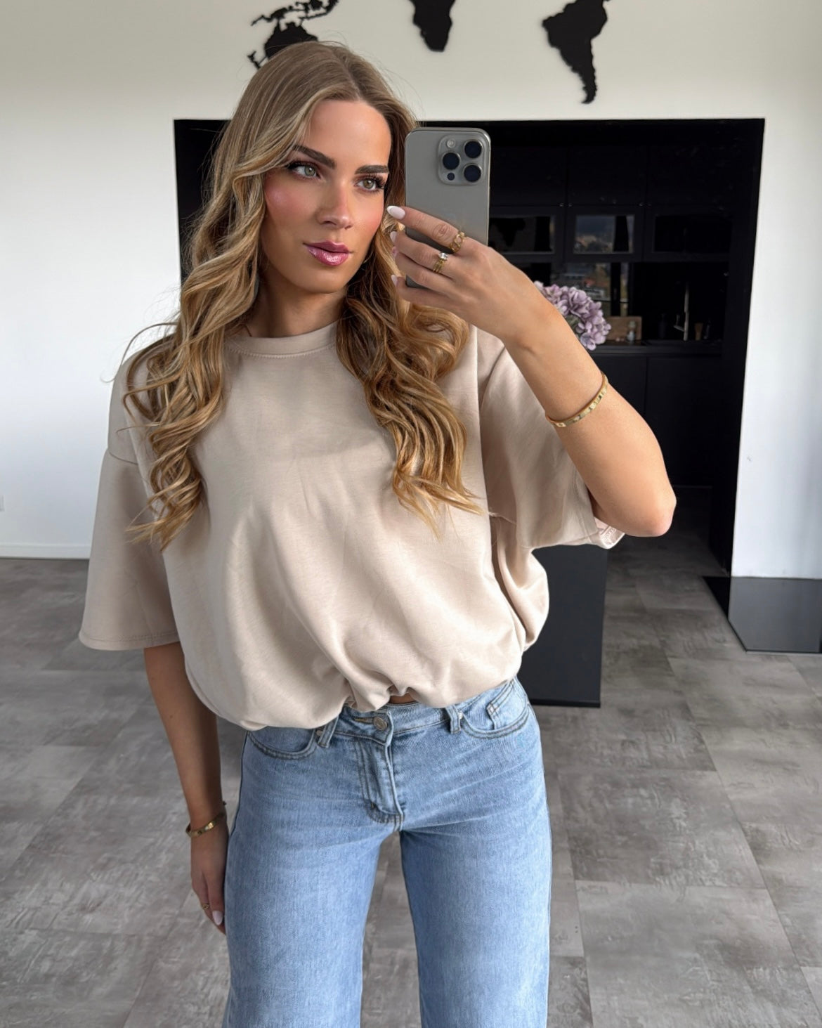 T-Shirt "Leonie" Beige