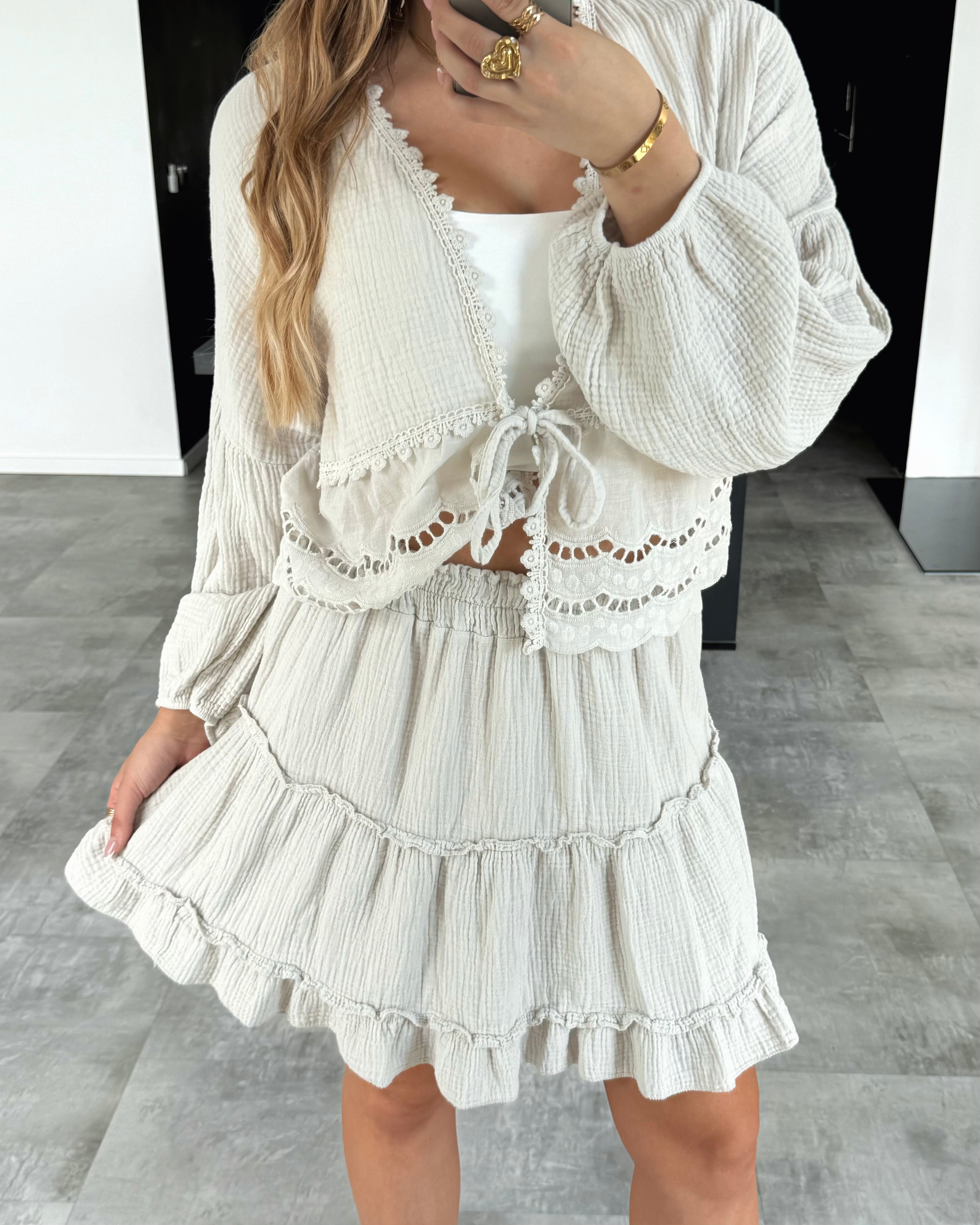 Musselin Rock „Sidney“ Beige