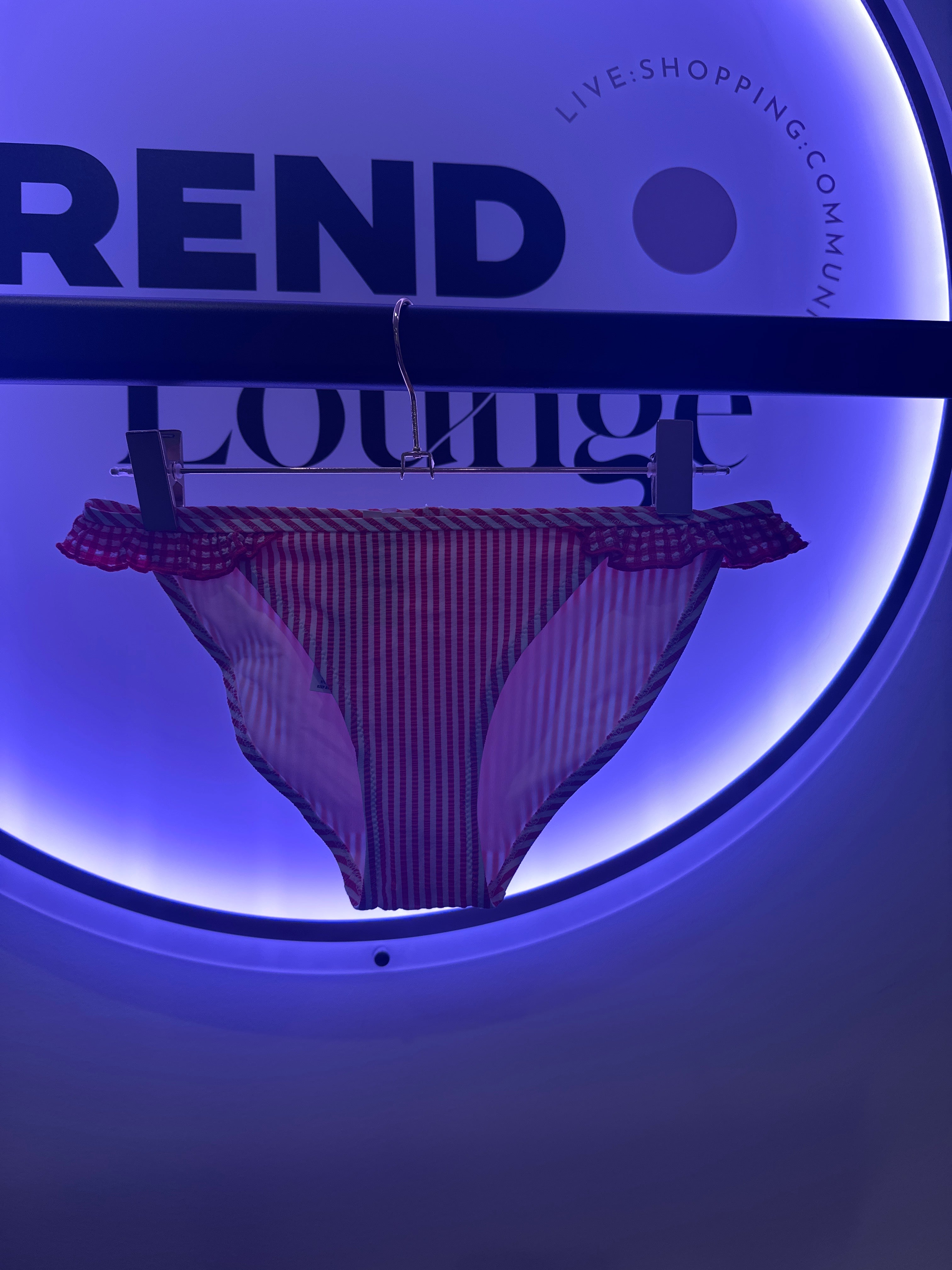 EINZELSTÜCK Bikini Hose Rot-Weiß #72