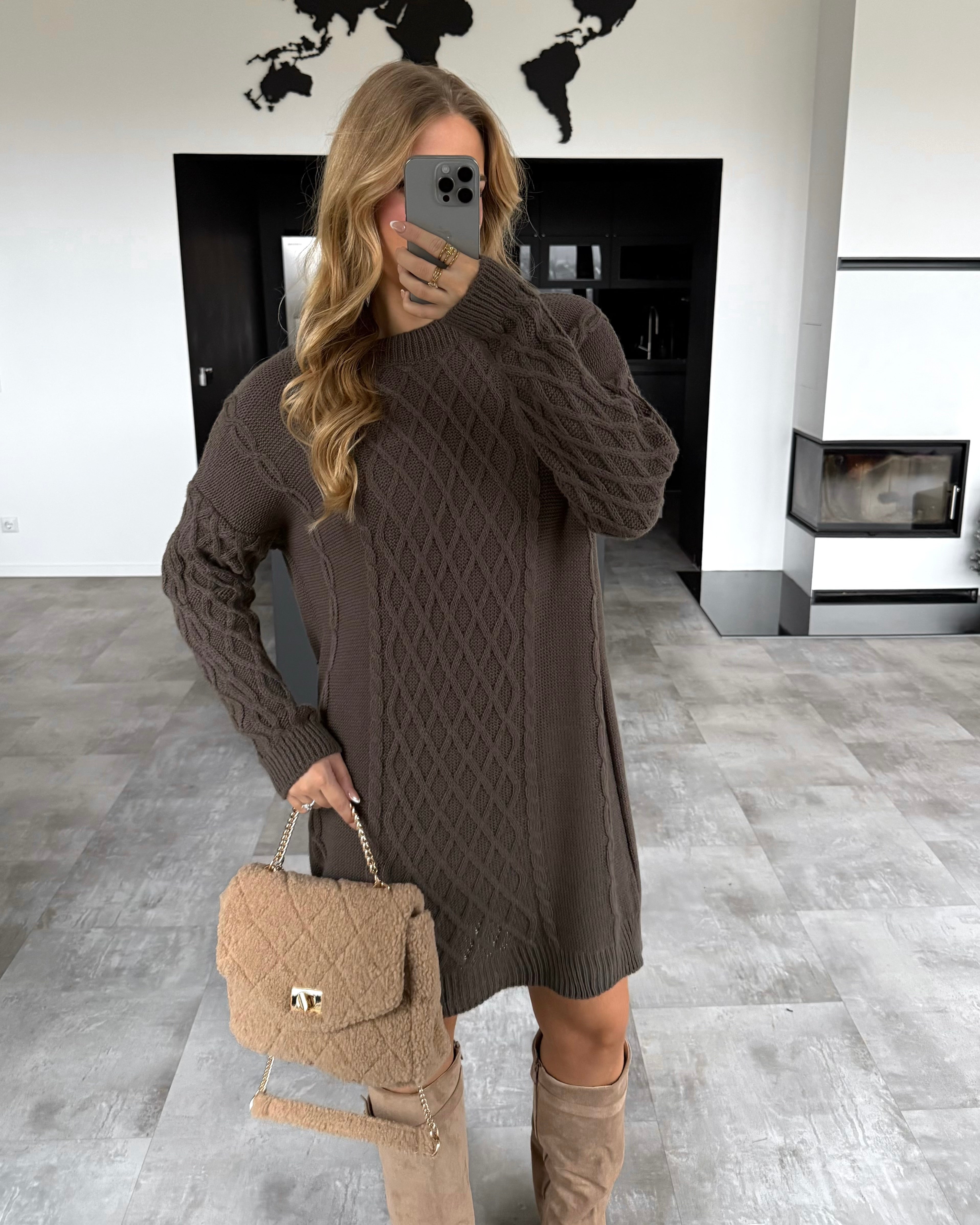 Strickkleid “Eden” Chocolate