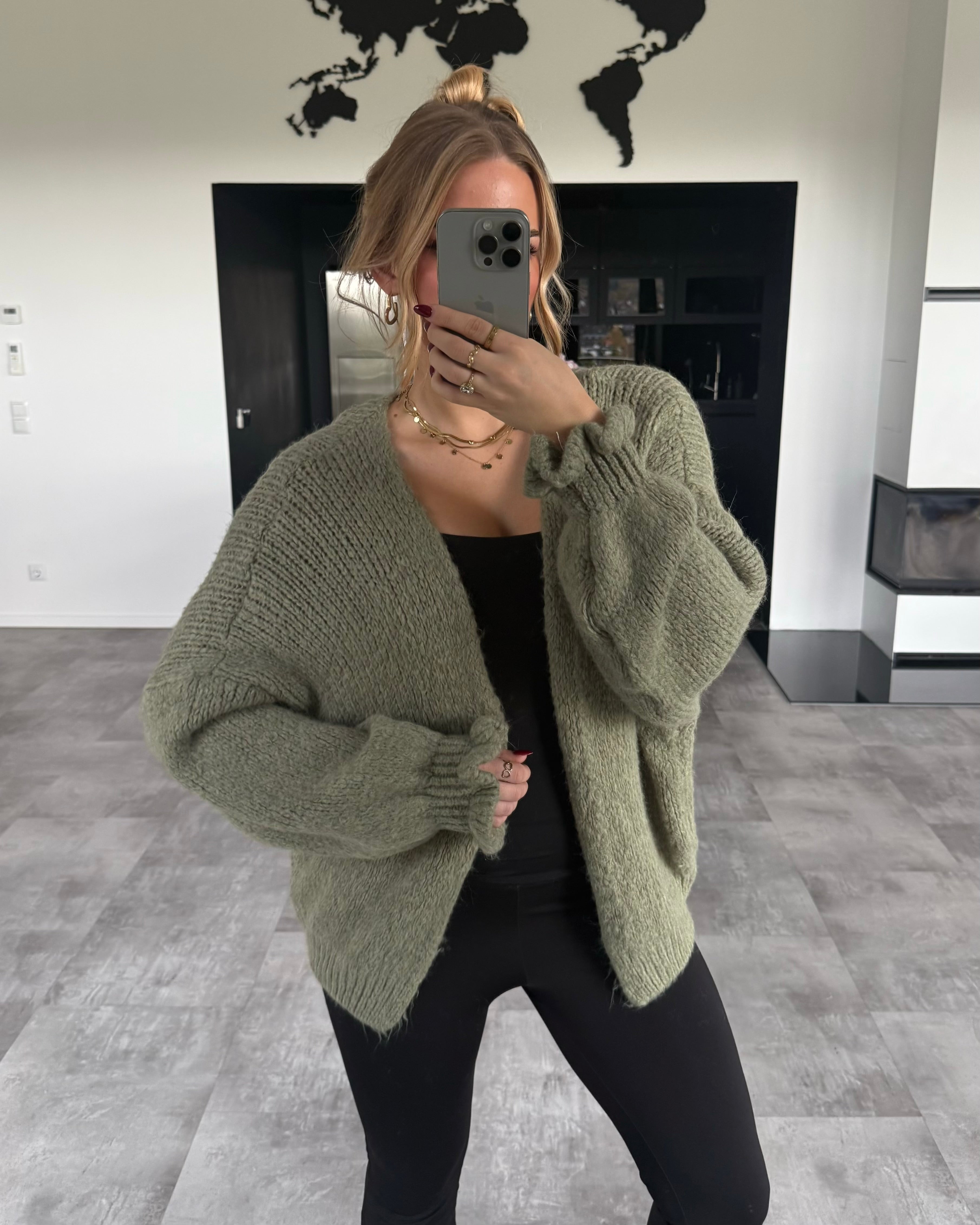 Cardigan "Mary" Hellgrün