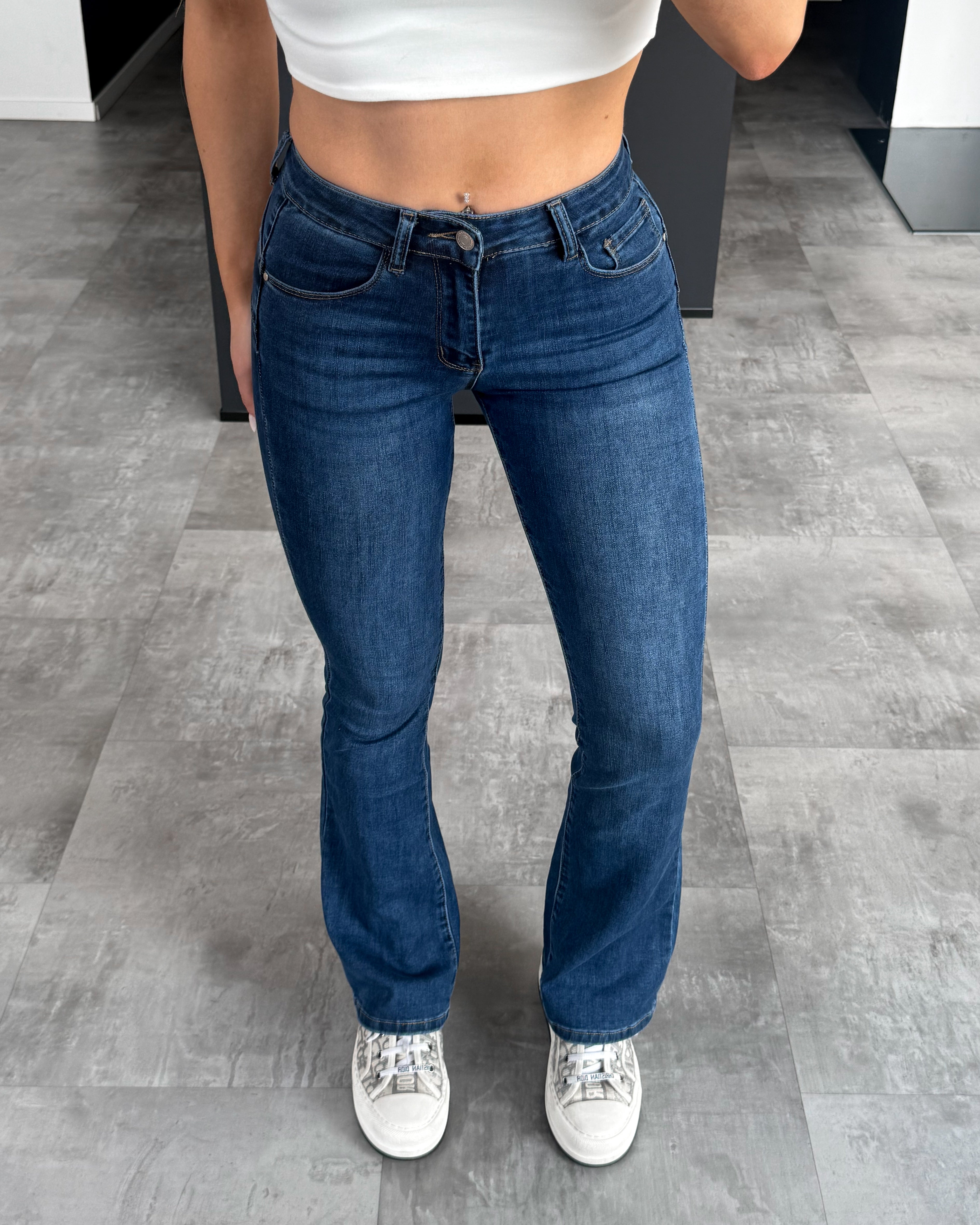 Push-Up Jeans "Noemi" Dunkelblau